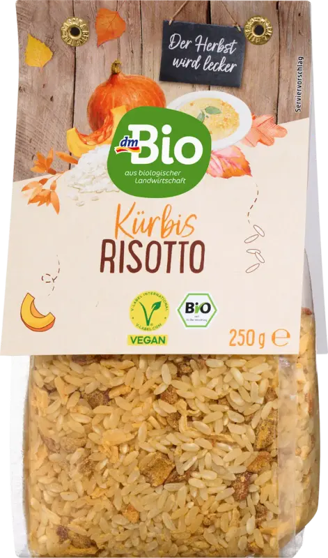 dmBio Risotto mit Kürbis