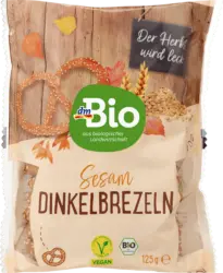dmBio Brezeln, Dinkel mit Sesam
