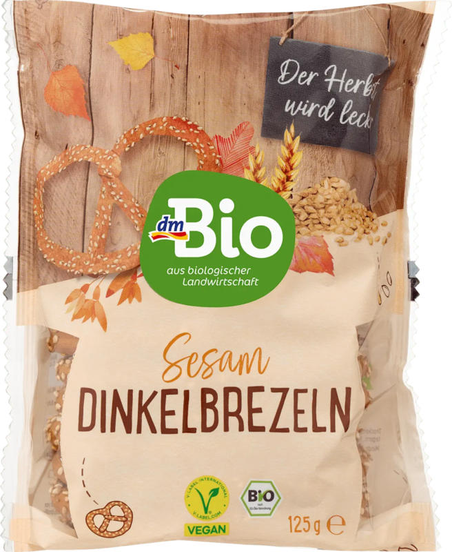 dmBio Brezeln, Dinkel mit Sesam