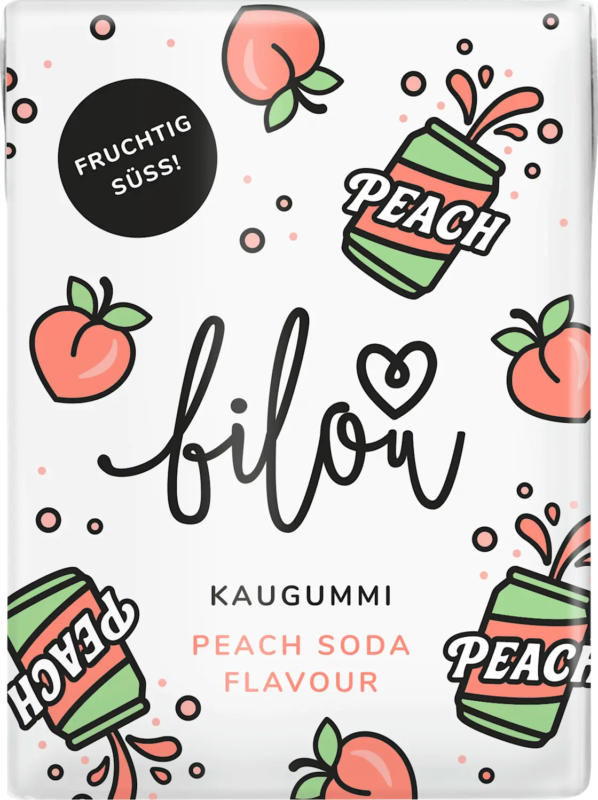 bilou Kaugummi Soda Peach