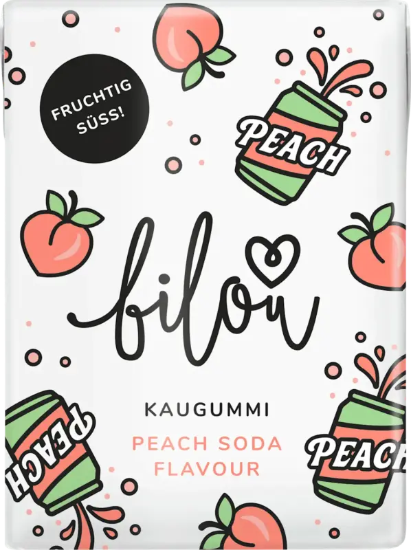 bilou Kaugummi Soda Peach