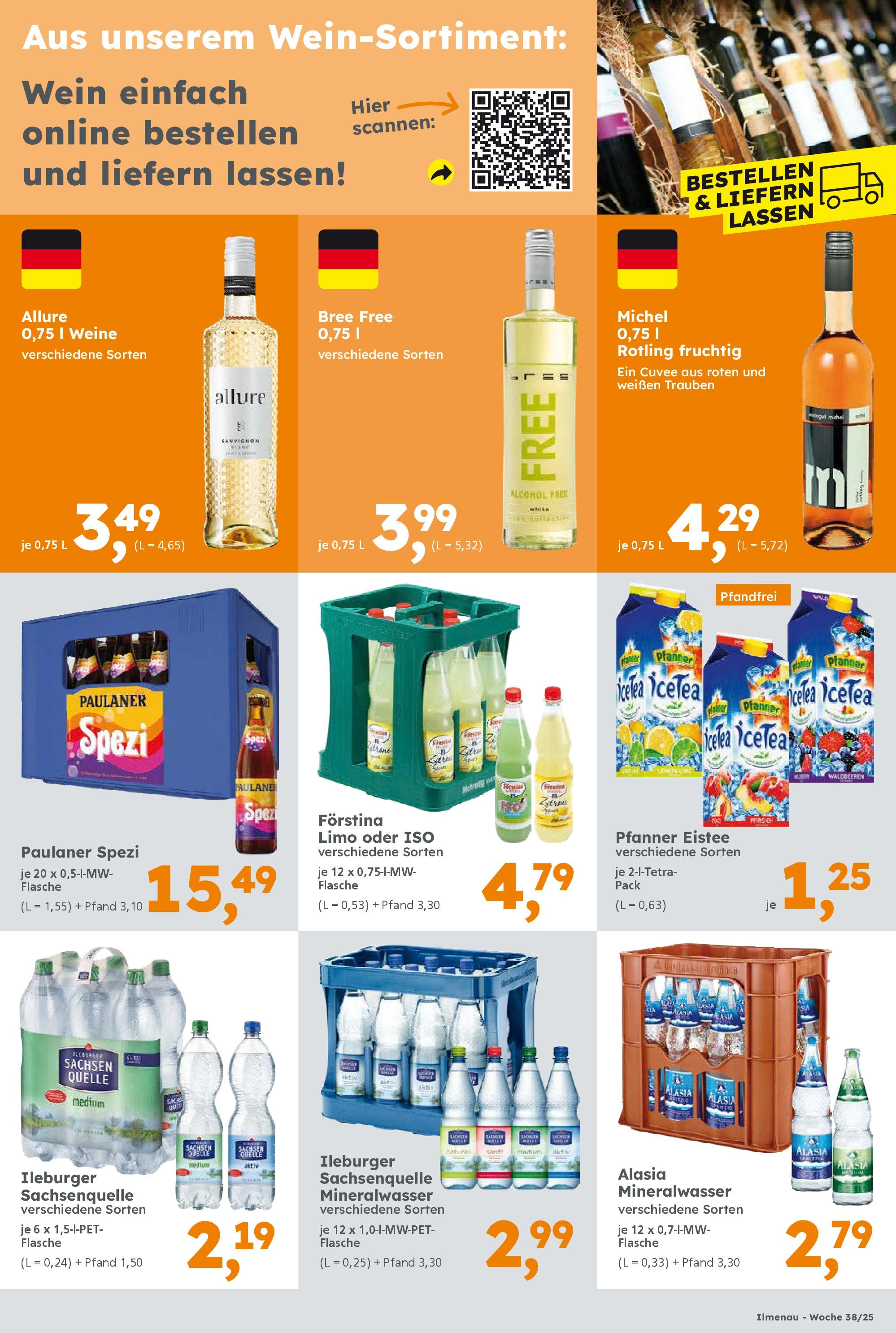 Globus Baumarkt prospekt Ilmenau (ab 14.09.2025) zum Blättern | Seite: 17 | Produkte: Bree, Pfanner eistee, Mineralwasser, Wein Globus Baumarkt prospekt Ilmenau (ab 14.09.2025) zum Blättern | Seite: 17 | Produkte: Bree, Pfanner eistee, Mineralwasser, Wein