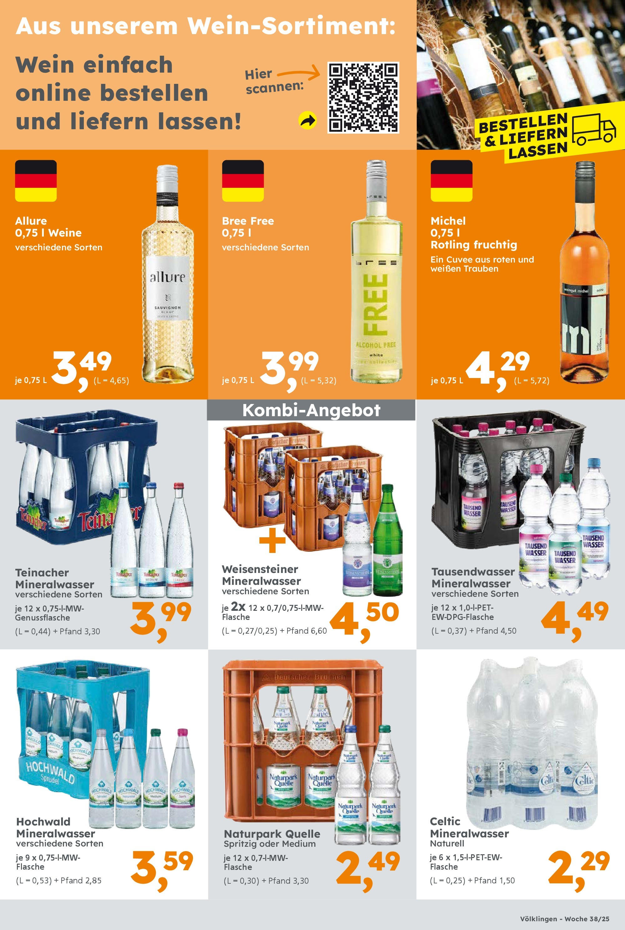 Globus Baumarkt prospekt Saarbrücken	 (ab 14.09.2025) zum Blättern | Seite: 17 | Produkte: Trauben, Bree, Mineralwasser, Wasser