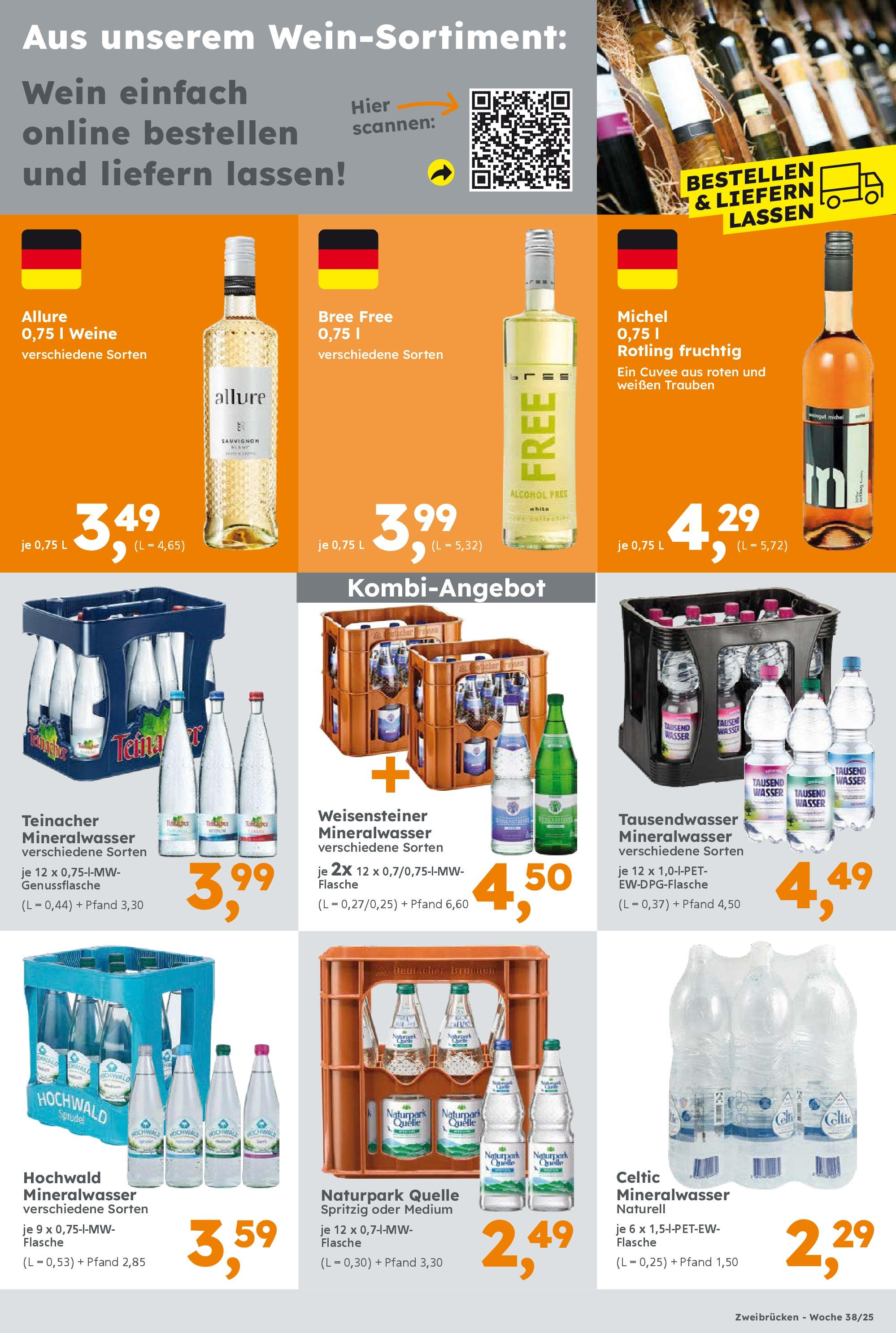 Globus Baumarkt prospekt Zweibrücken	 (ab 14.09.2025) zum Blättern | Seite: 17 | Produkte: Trauben, Bree, Mineralwasser, Wasser