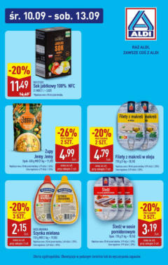 Pogląd oferty "Aldi Gazetka - Promocja konserwy" - ważna od 10.09.2025