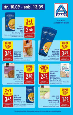 Pogląd oferty "Aldi Gazetka - Promocja suche produkty" - ważna od 10.09.2025