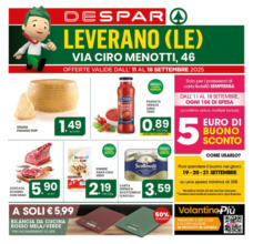 5 euro di buono sconto