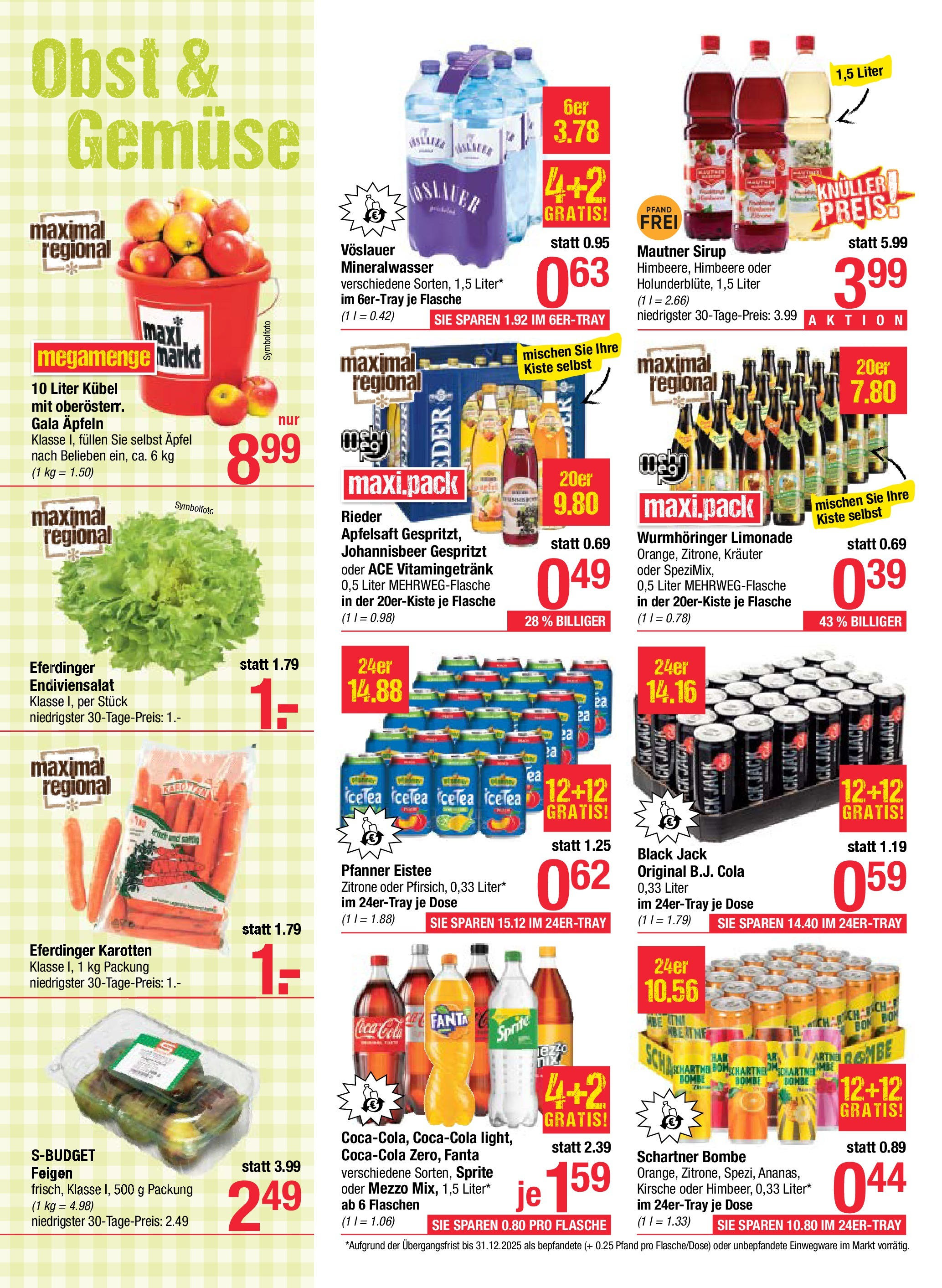 Maximarkt Anif, Vöcklabruck von 15.09.2025 - Aktuelle Angebote | Seite: 14 | Produkte: Gemüse, Himbeere, Planche de surf, Äpfel