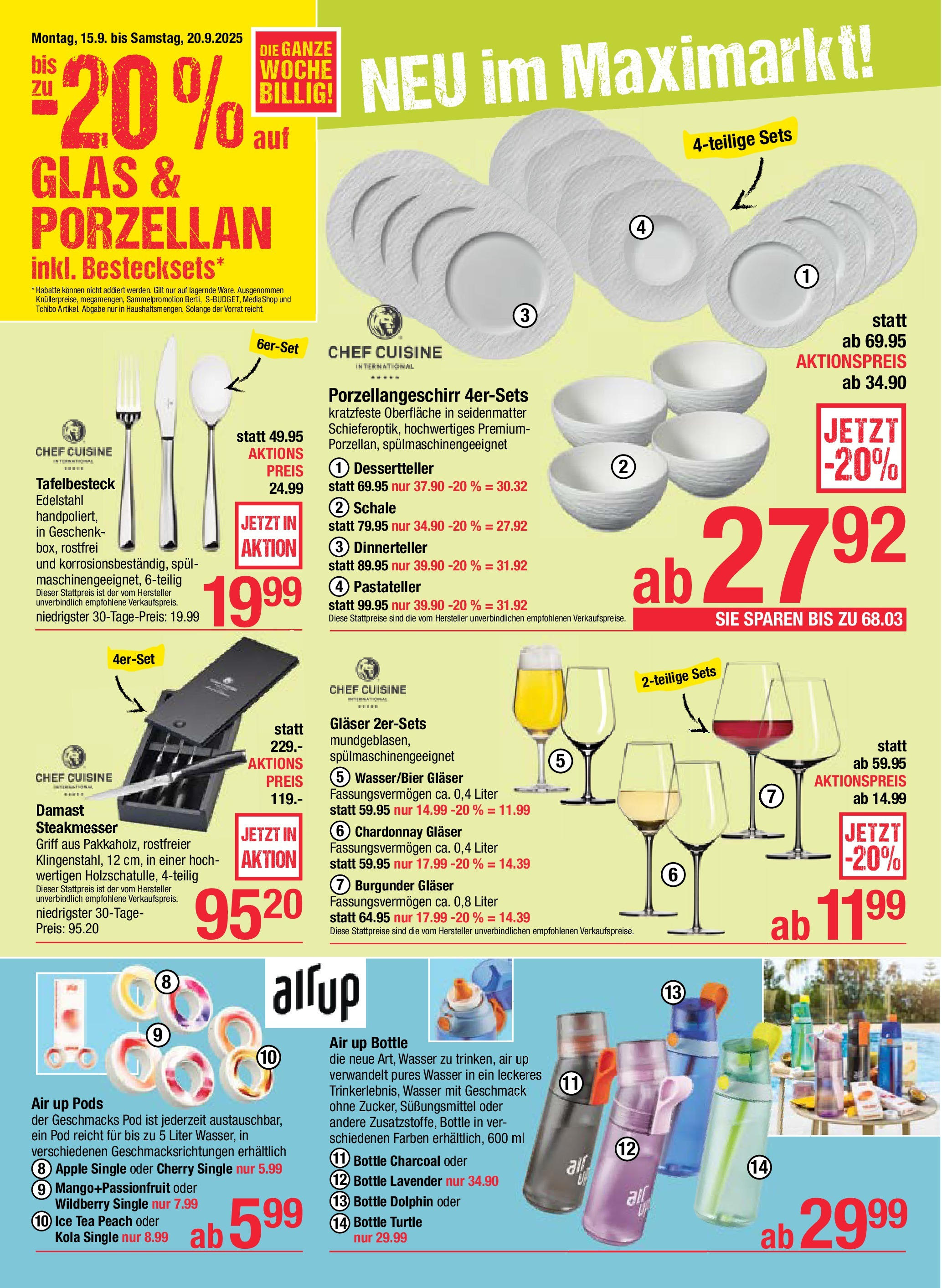 Maximarkt Anif, Vöcklabruck von 15.09.2025 - Aktuelle Angebote | Seite: 22 | Produkte: Wasser, Apple
