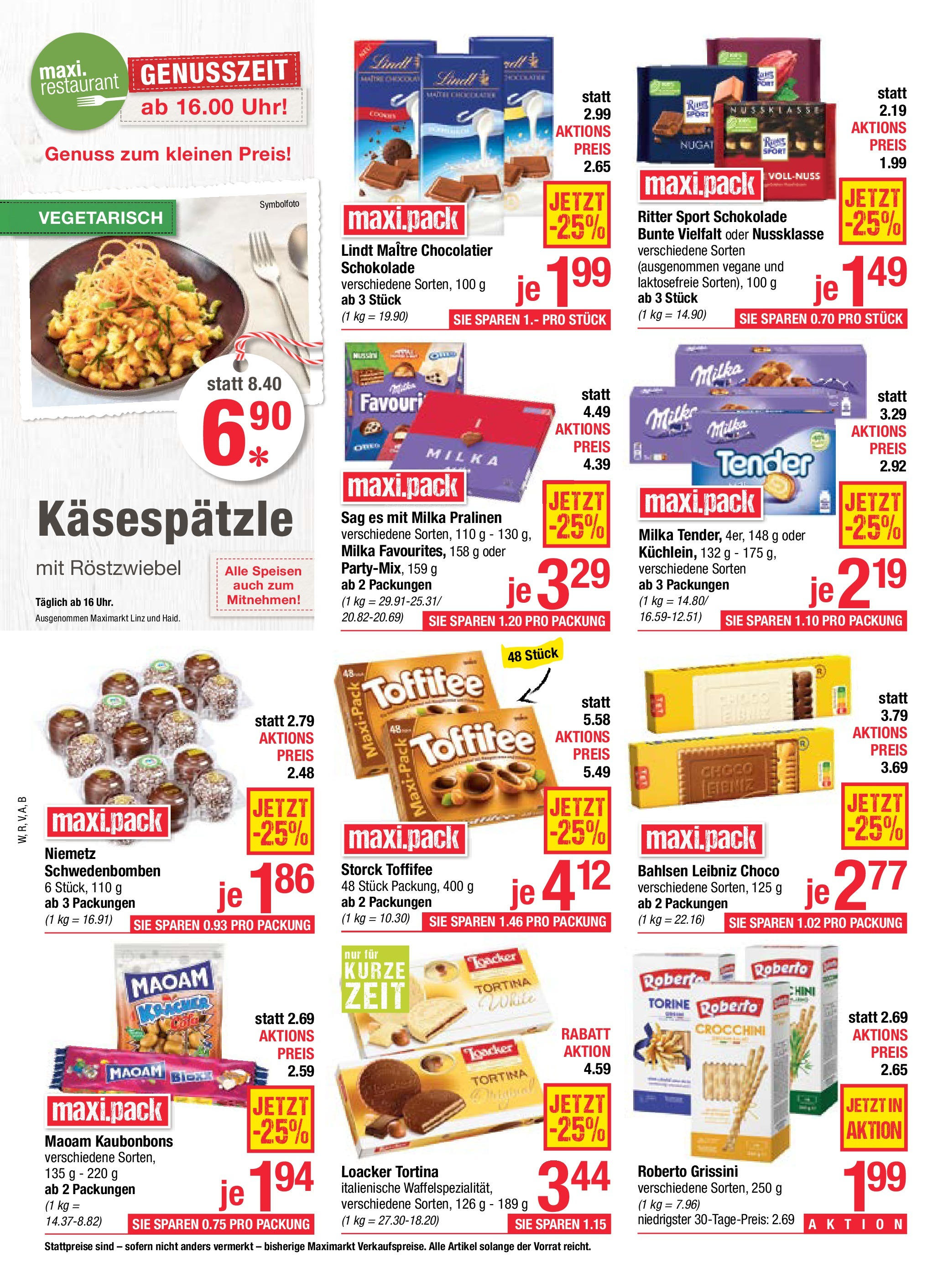Maximarkt Anif, Vöcklabruck von 15.09.2025 - Aktuelle Angebote | Seite: 12 | Produkte: Uhr, Schokolade