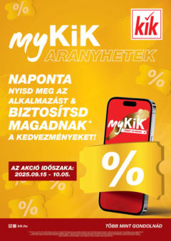 Kik - KiK újság érvényessége 2025.09.28-ig - amely érvényes a következő dátumtól: 14.09.2025