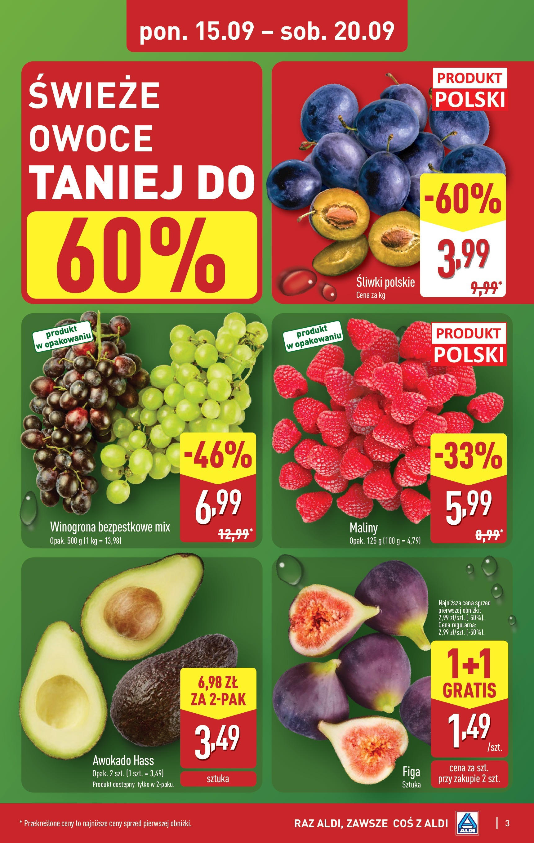 Aldi - Super tydzień w ALDI od 15.09 od 14.09.2025 | Nowa PDF gazetka | Strona: 3 Aldi - Super tydzień w ALDI od 15.09 od 14.09.2025 - Ulotka PDF, promocje | Strona: 3