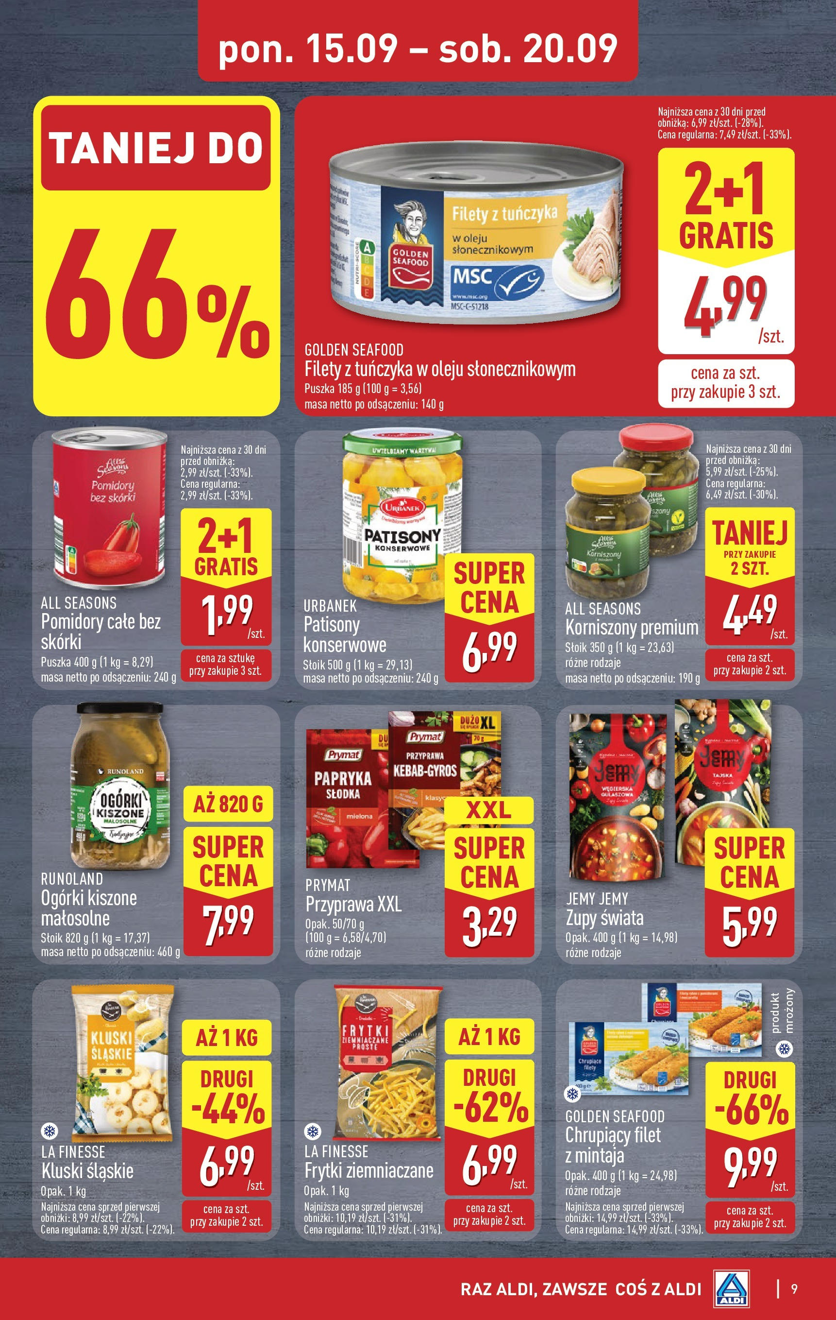 Aldi - Super tydzień w ALDI od 15.09 od 14.09.2025 | Nowa PDF gazetka | Strona: 9 Aldi - Super tydzień w ALDI od 15.09 od 14.09.2025 - Ulotka PDF, promocje | Strona: 9