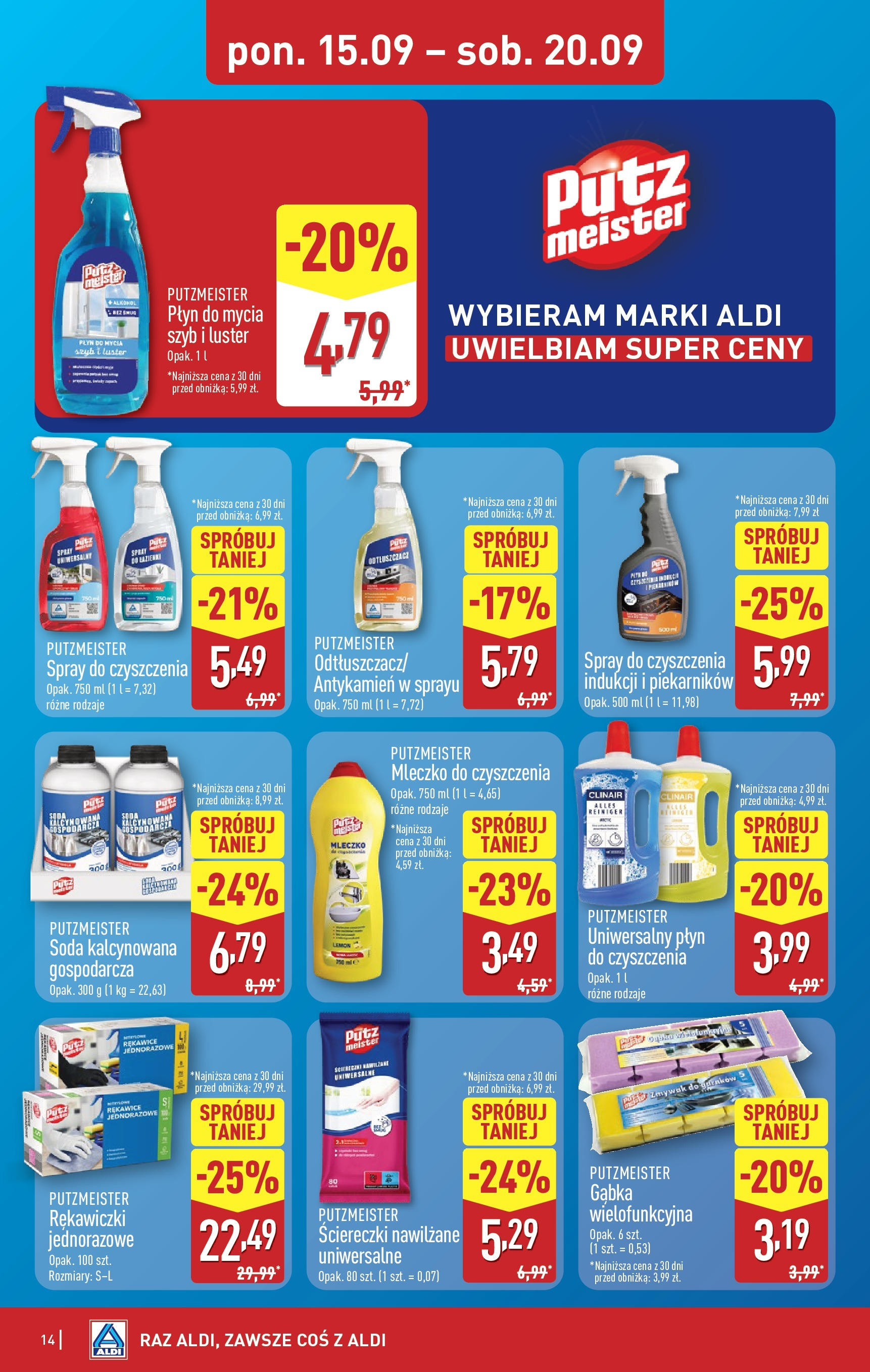 Aldi - Super tydzień w ALDI od 15.09 od 14.09.2025 | Nowa PDF gazetka | Strona: 14 Aldi - Super tydzień w ALDI od 15.09 od 14.09.2025 - Ulotka PDF, promocje | Strona: 14