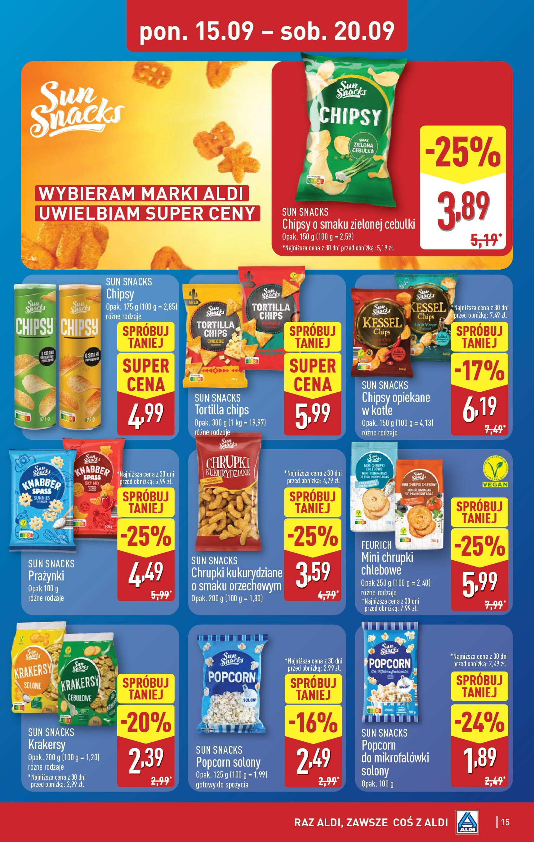 Aldi - Super tydzień w ALDI od 15.09 od 14.09.2025 | Nowa PDF gazetka | Strona: 15 Aldi - Super tydzień w ALDI od 15.09 od 14.09.2025 - Ulotka PDF, promocje | Strona: 15