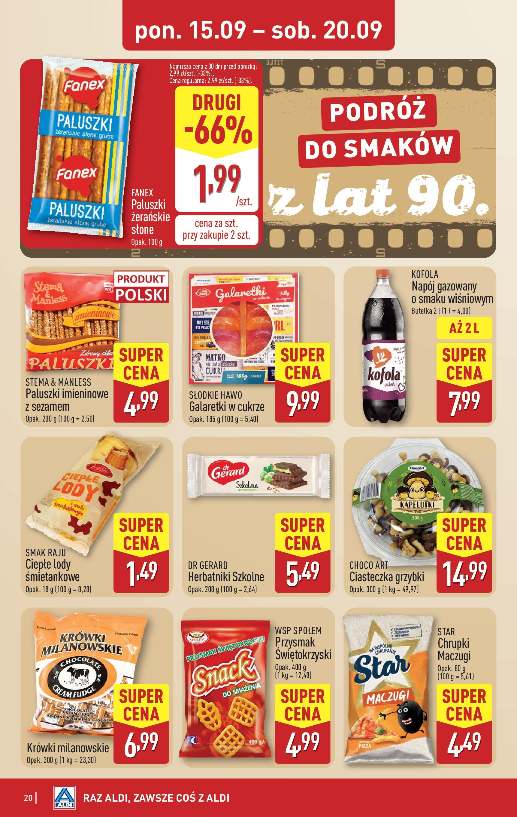Aldi - Super tydzień w ALDI od 15.09 od 14.09.2025 | Nowa PDF gazetka | Strona: 20 Aldi - Super tydzień w ALDI od 15.09 od 14.09.2025 - Ulotka PDF, promocje | Strona: 20