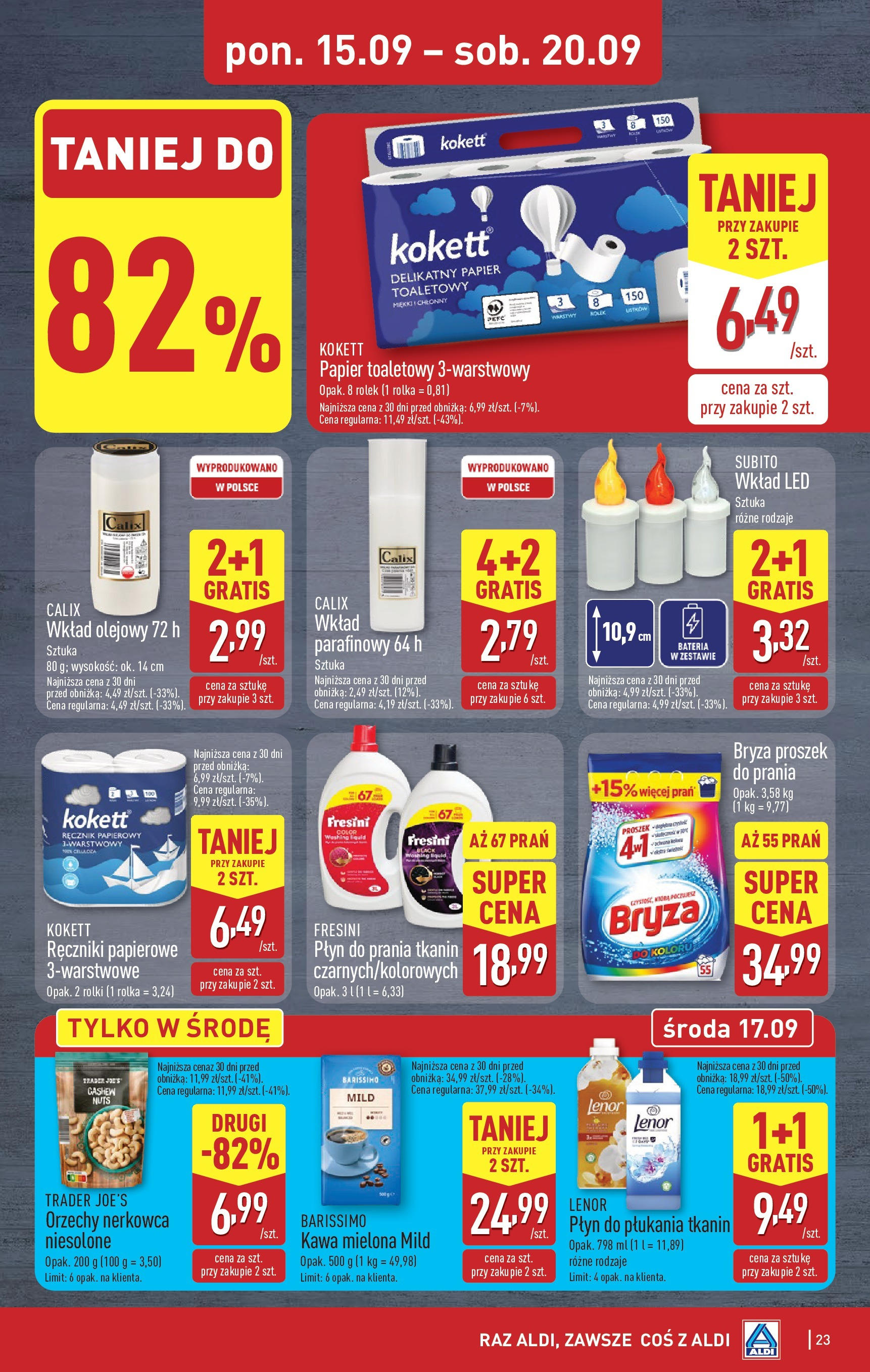 Aldi - Super tydzień w ALDI od 15.09 od 14.09.2025 | Nowa PDF gazetka | Strona: 23 Aldi - Super tydzień w ALDI od 15.09 od 14.09.2025 - Ulotka PDF, promocje | Strona: 23