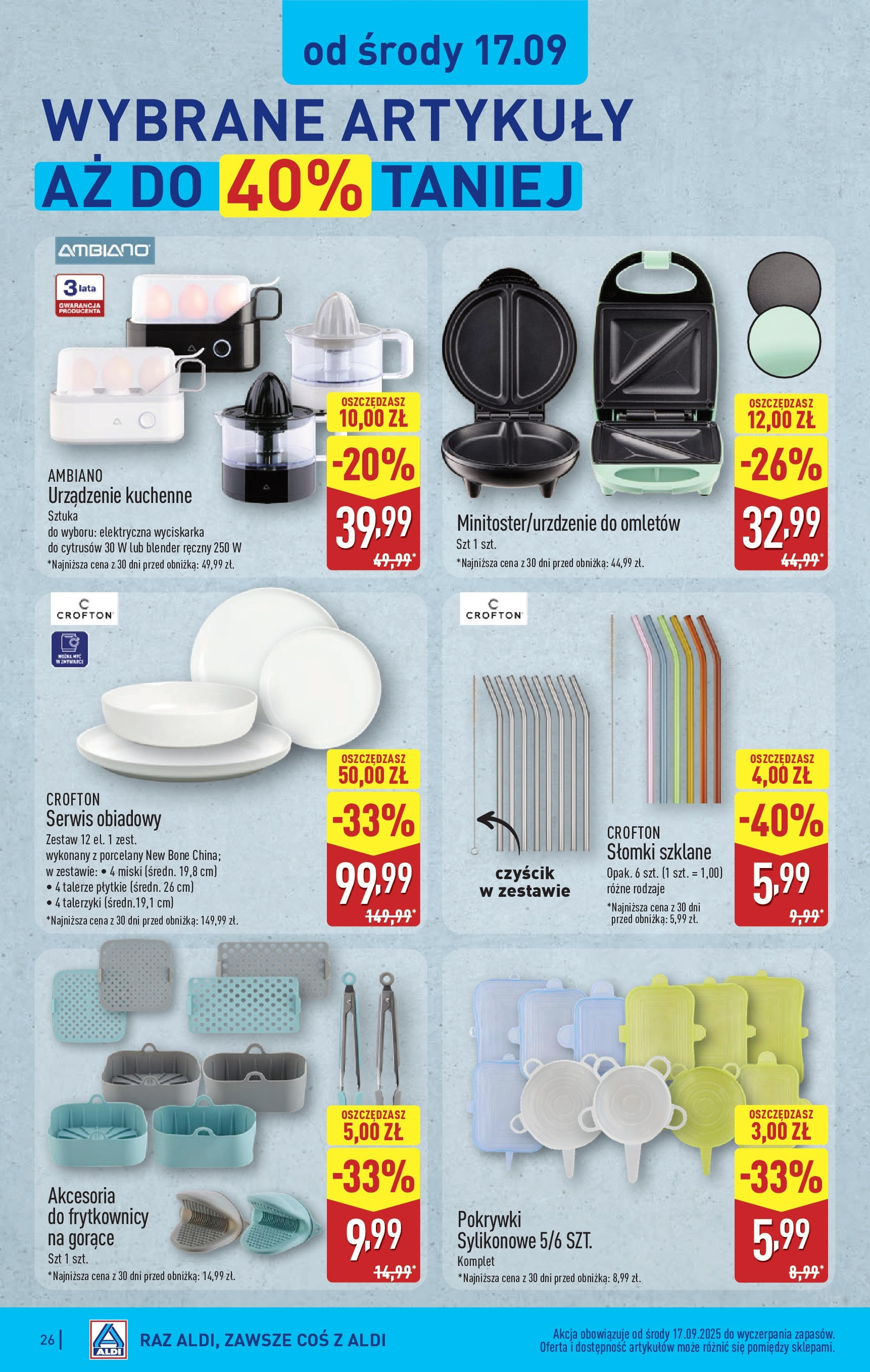 Aldi - Super tydzień w ALDI od 15.09 od 14.09.2025 | Nowa PDF gazetka | Strona: 26 Aldi - Super tydzień w ALDI od 15.09 od 14.09.2025 - Ulotka PDF, promocje | Strona: 26