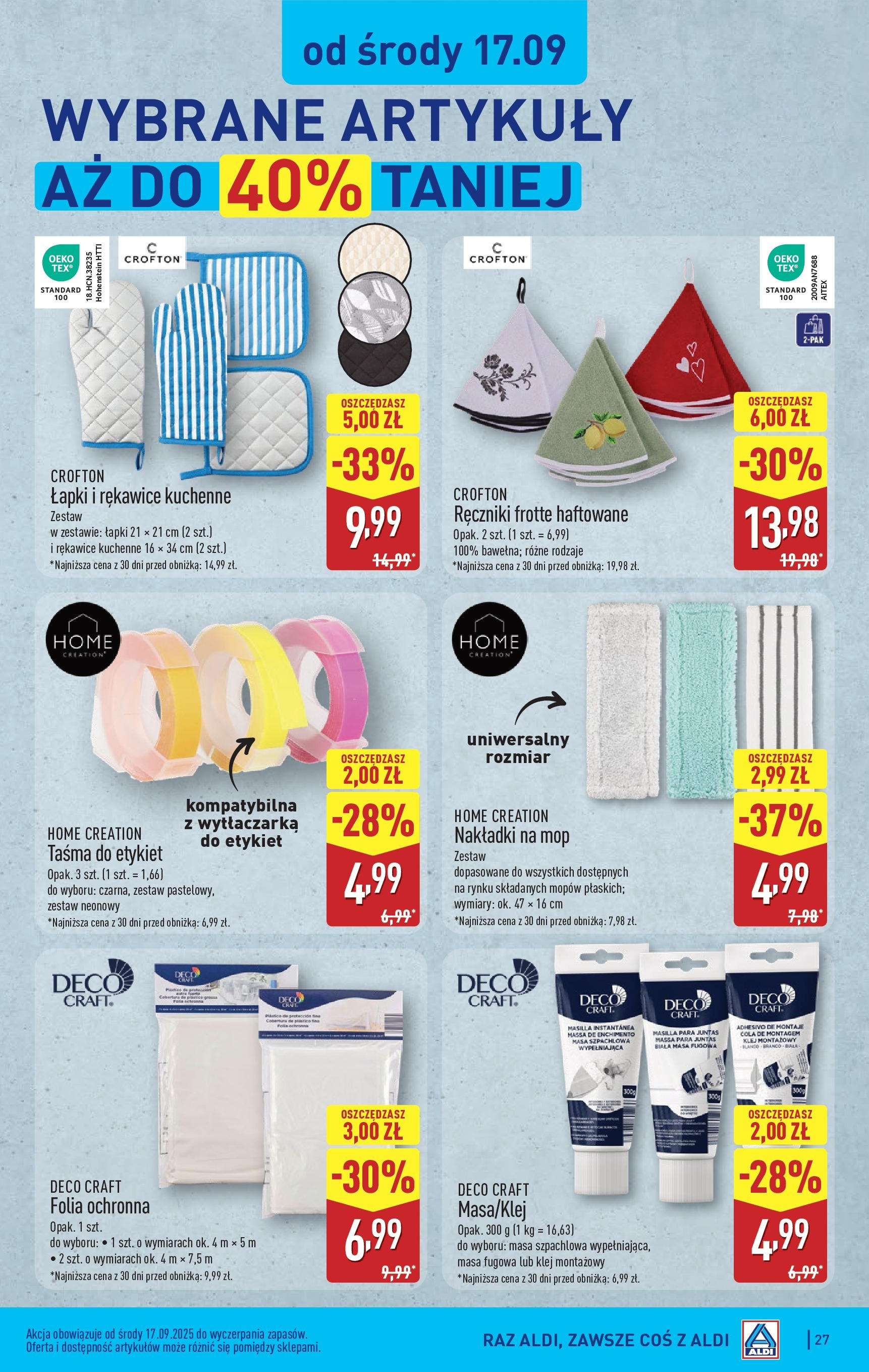 Aldi - Super tydzień w ALDI od 15.09 od 14.09.2025 | Nowa PDF gazetka | Strona: 27 Aldi - Super tydzień w ALDI od 15.09 od 14.09.2025 - Ulotka PDF, promocje | Strona: 27