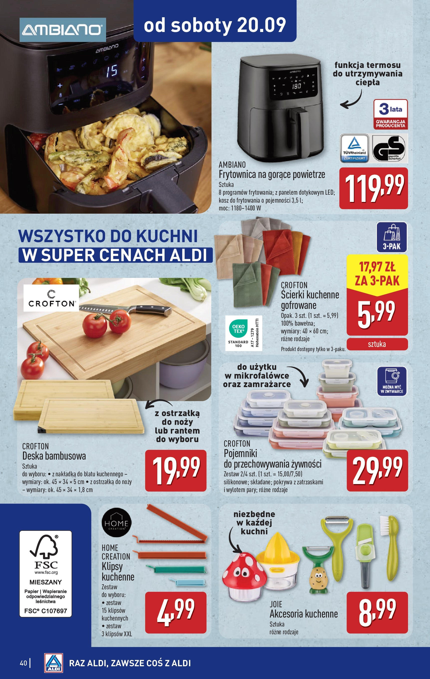 Aldi - Super tydzień w ALDI od 15.09 od 14.09.2025 | Nowa PDF gazetka | Strona: 40 Aldi - Super tydzień w ALDI od 15.09 od 14.09.2025 - Ulotka PDF, promocje | Strona: 40