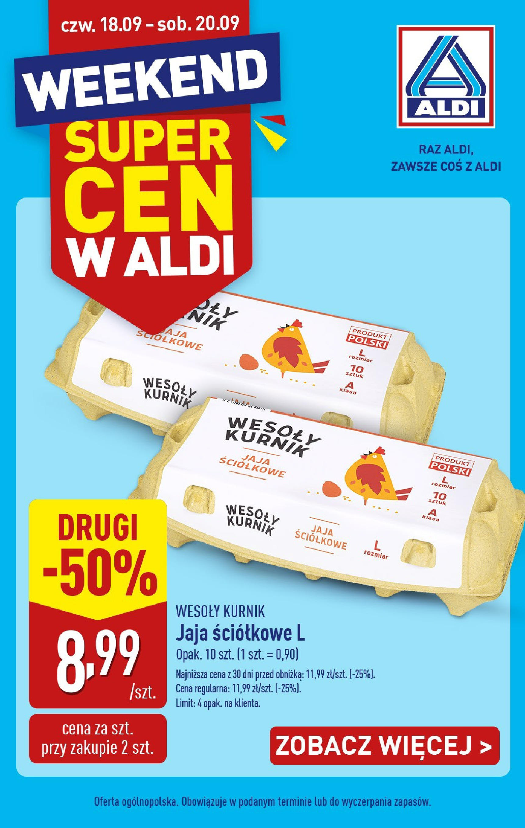 Aldi - Najlepsze promocje od czwartku w ALDI od 17.09.2025 - Ulotka PDF, promocje | Strona: 1