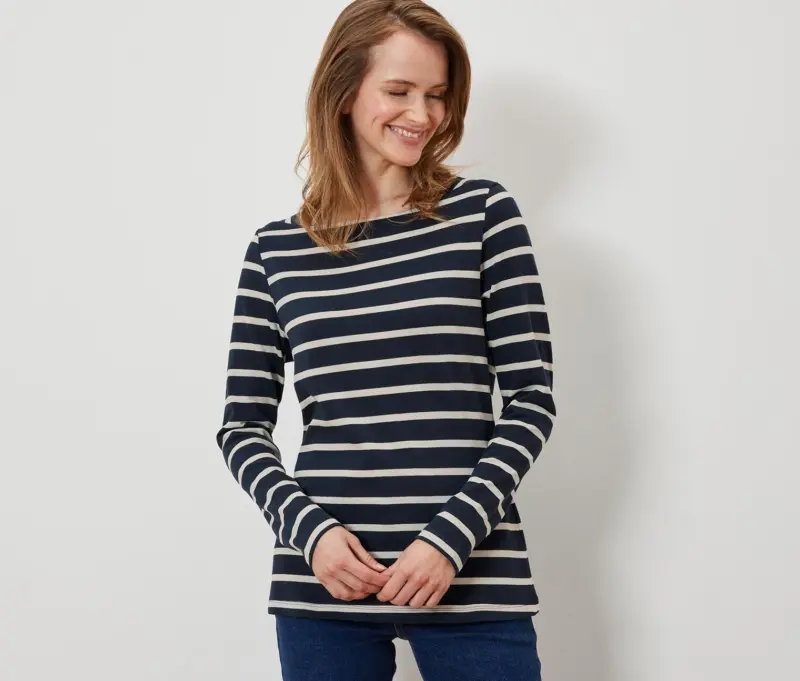 Street One Rippshirt Navy