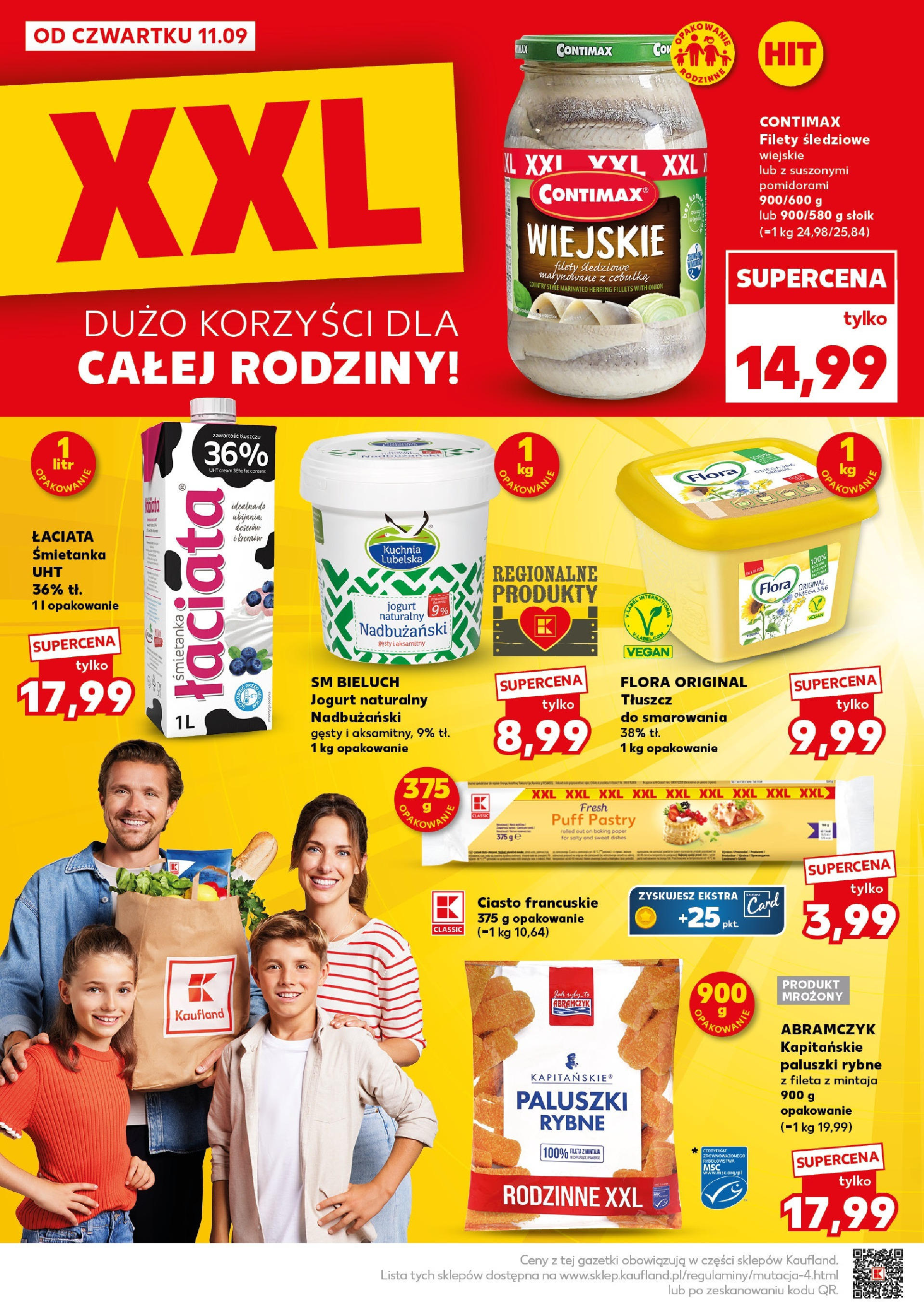 Kaufland - Kaufland Super Sobota ważne do 13.09 od 12.09.2025 - od jutra PDF | Strona: 8 | Produkty: Ciasto, Jogurt naturalny, Paluszki rybne, Paluszki