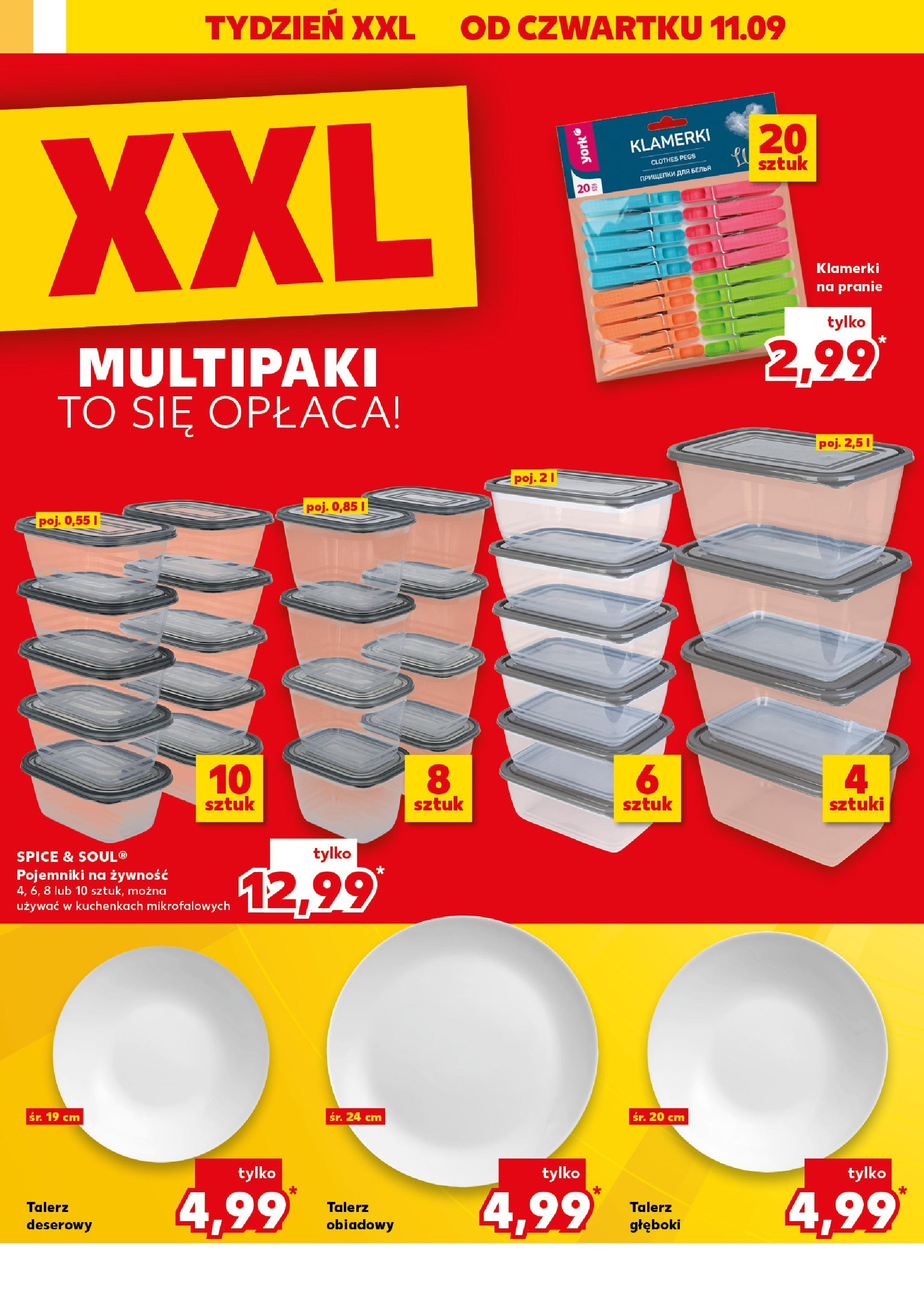Kaufland - Kaufland Super Sobota ważne do 13.09 od 12.09.2025 - od jutra PDF | Strona: 12 | Produkty: Pojemniki na żywność