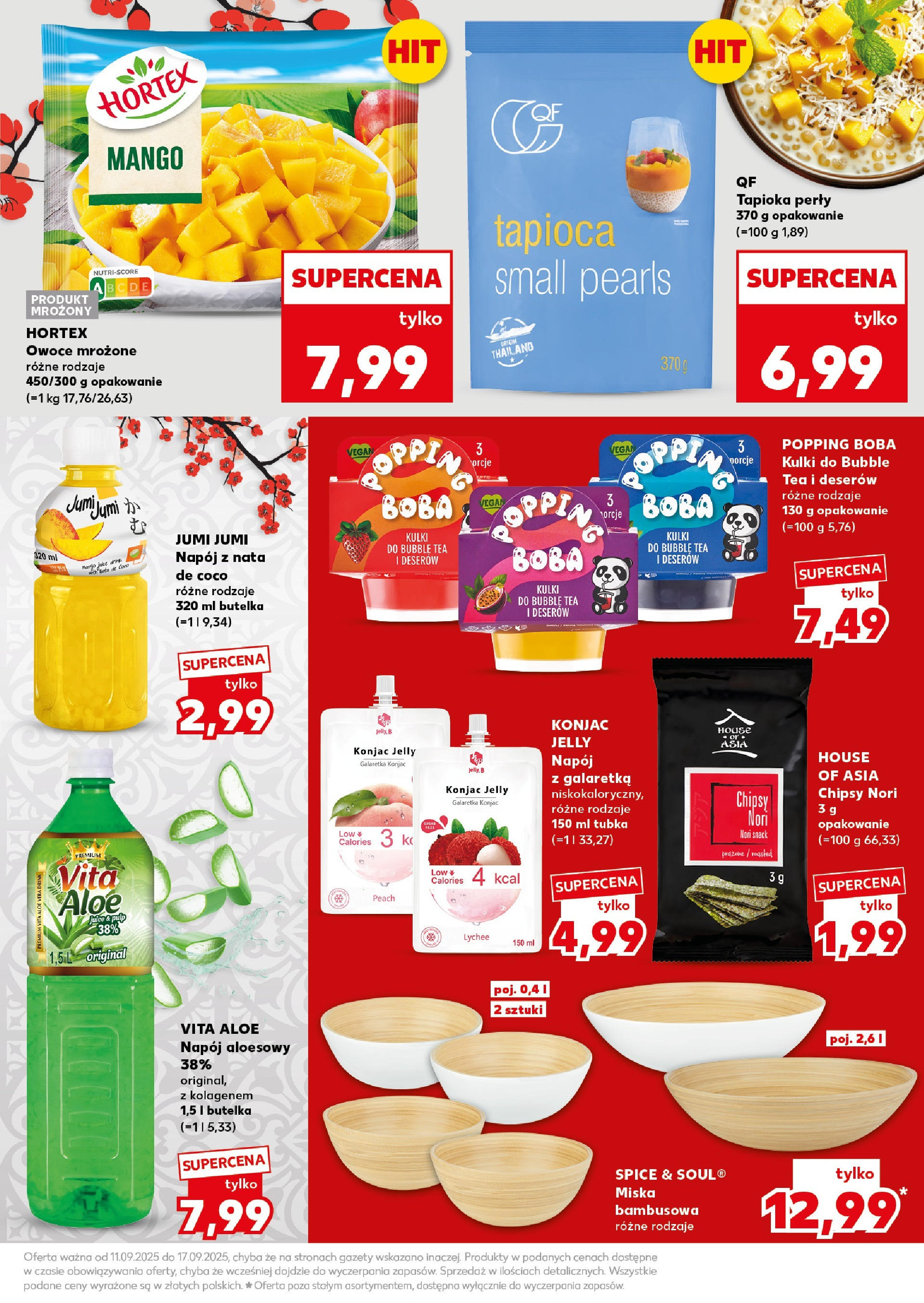 Kaufland - Kaufland Super Sobota ważne do 13.09 od 12.09.2025 - od jutra PDF | Strona: 17 | Produkty: Chipsy, Galaretka, Tapioka, Nori