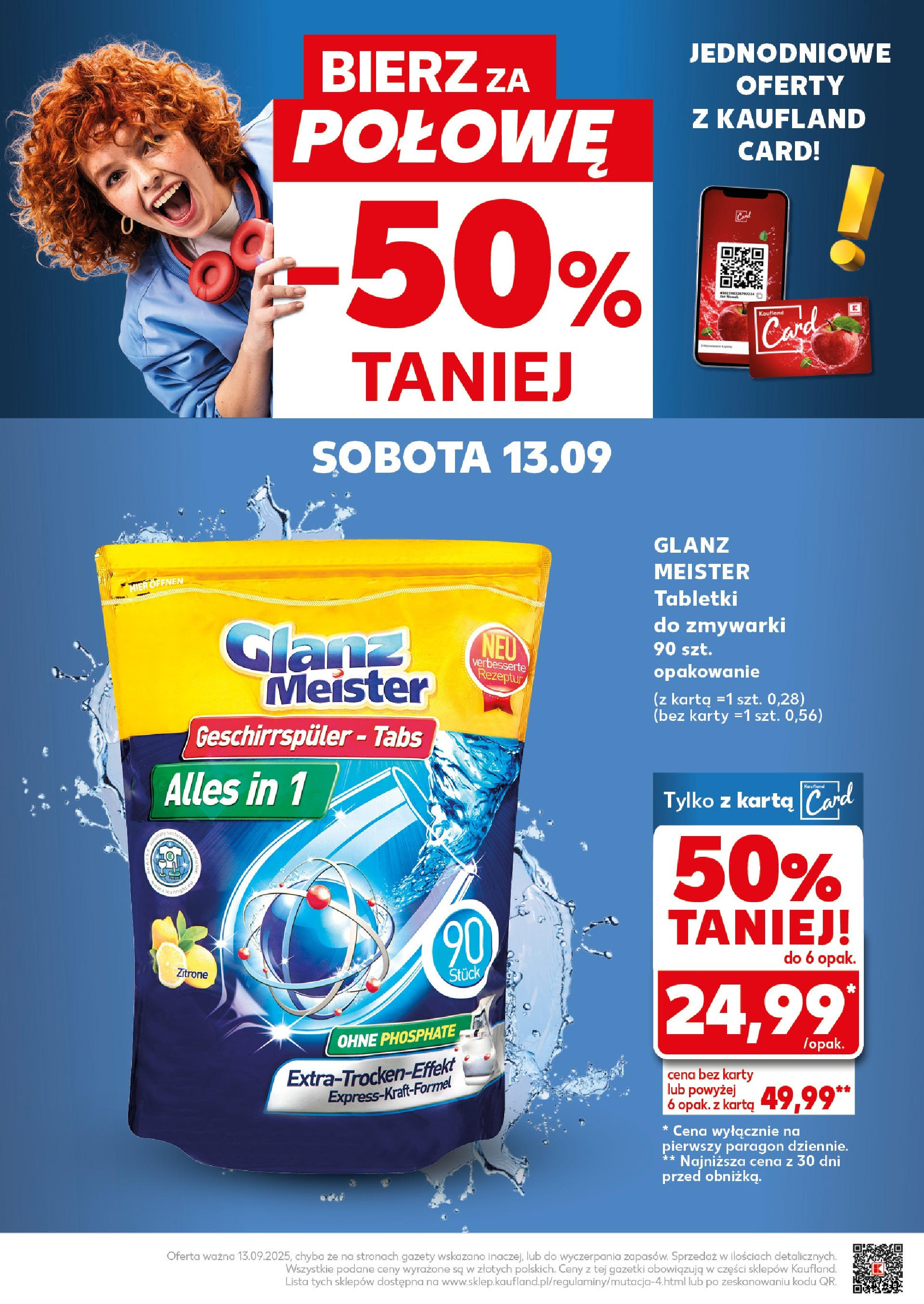 Kaufland - Kaufland Super Sobota ważne do 13.09 od 12.09.2025 - od jutra PDF | Strona: 26 | Produkty: Karta