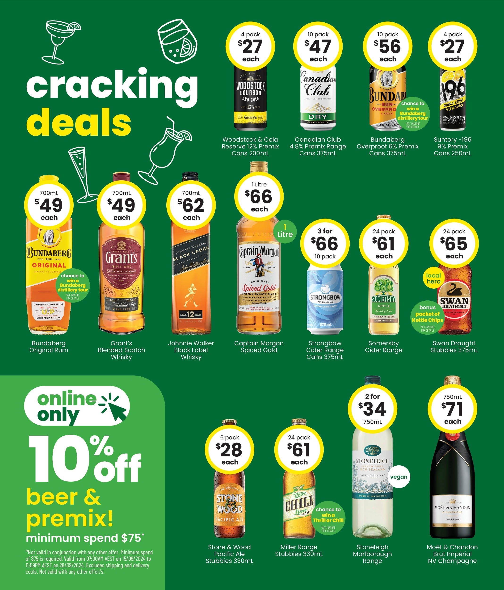 The Bottle-O - Good Value Booze, For Good Value Fans. 15/09 - 14/09/2025 > weekly / monthly specials | Page: 2 | Products: Beer, Bourbon, Chips, Wood