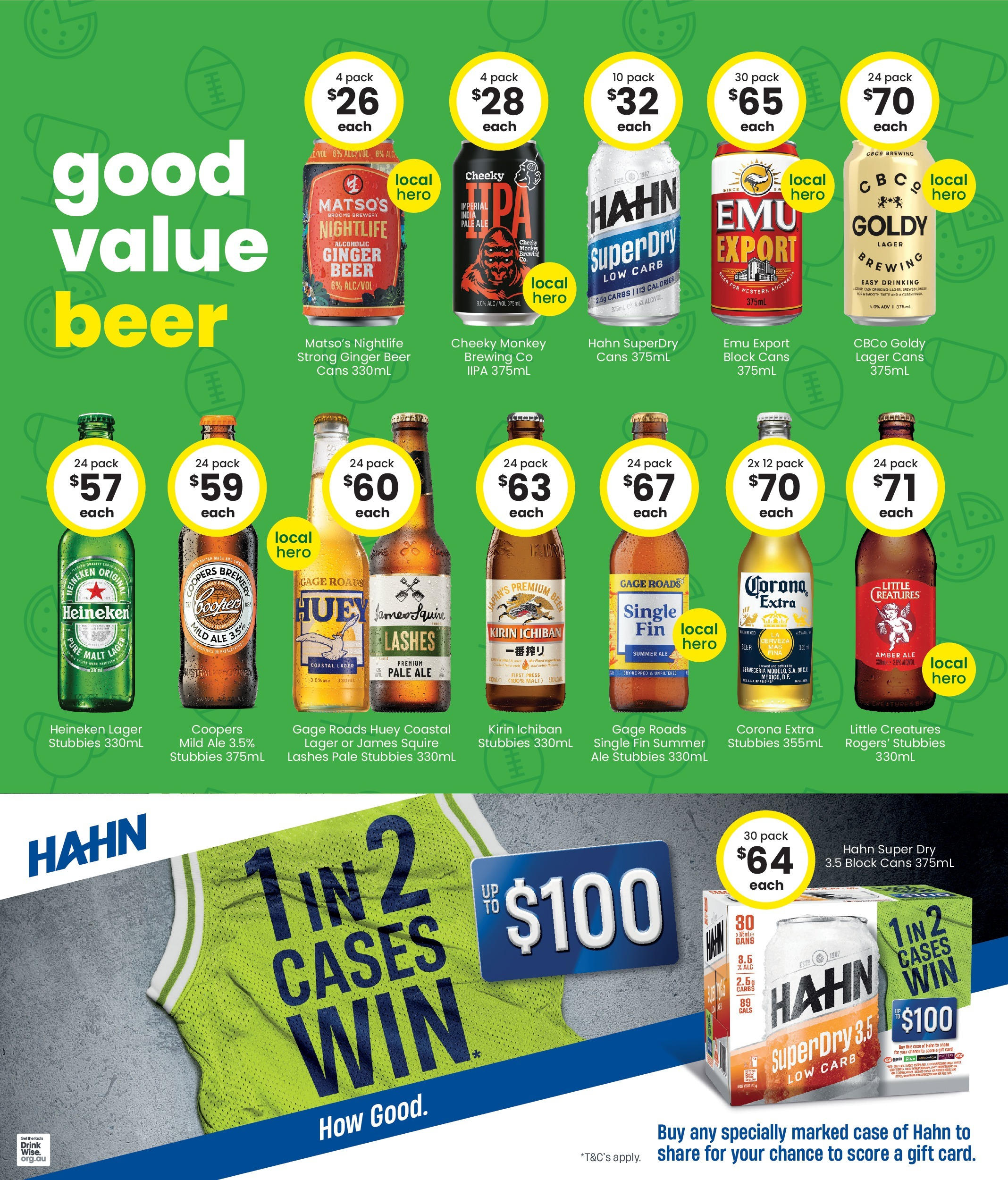 The Bottle-O - Good Value Booze, For Good Value Fans. 15/09 - 14/09/2025 > weekly / monthly specials | Page: 3 | Products: Ginger, Beer, Case, Press