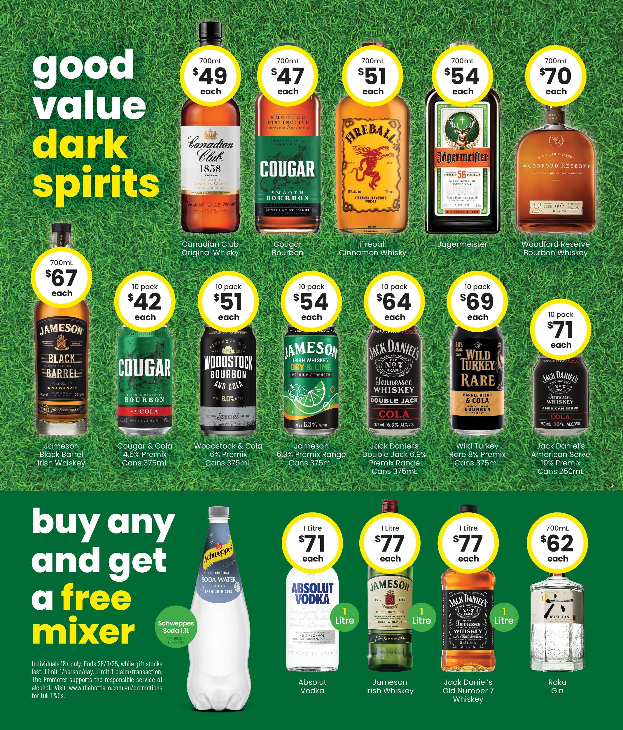 The Bottle-O - Good Value Booze, For Good Value Fans. 15/09 - 14/09/2025 > weekly / monthly specials | Page: 4 | Products: Bourbon, Vodka, Water, Turkey