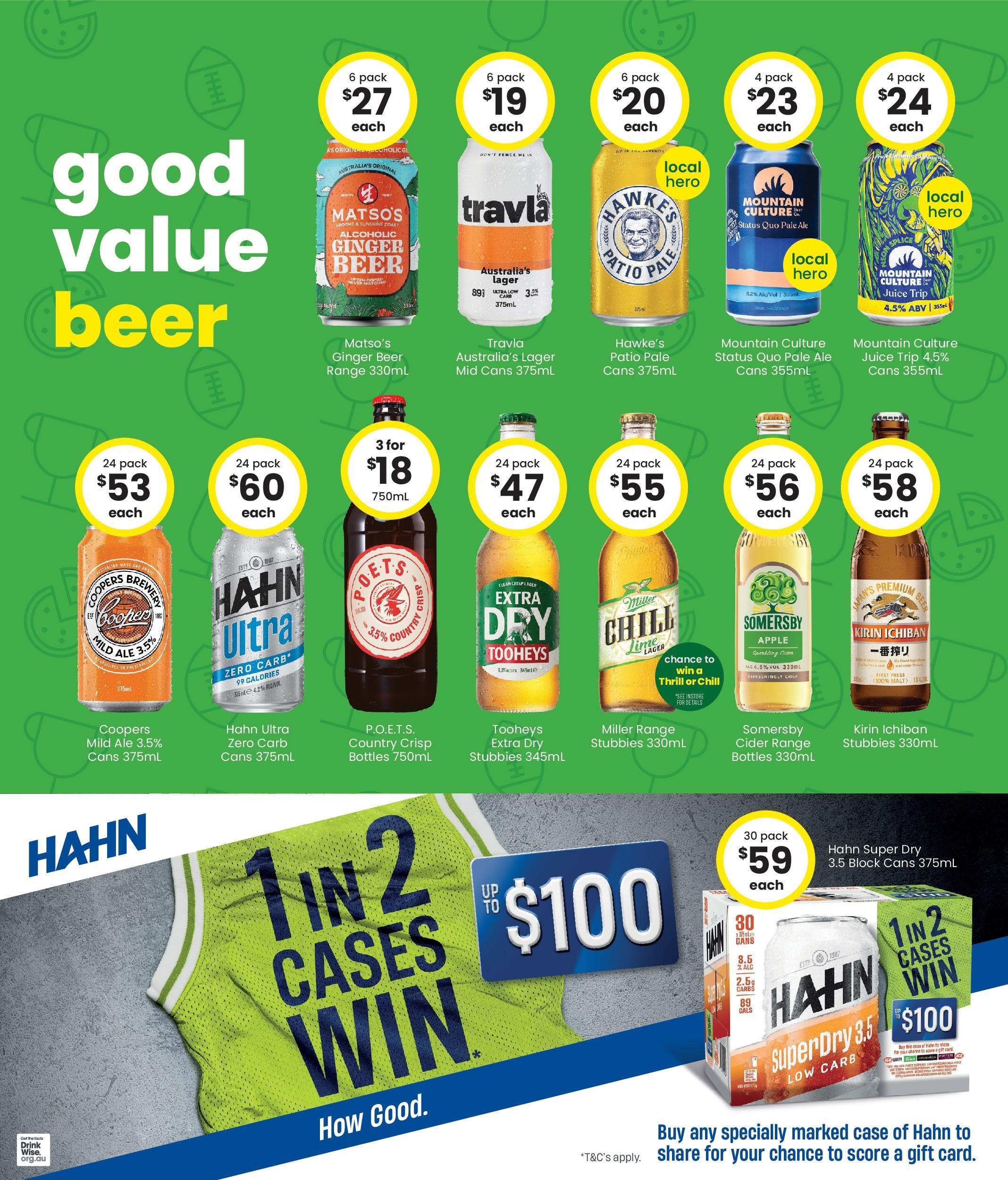 The Bottle-O - Good Value Booze, For Good Value Fans. 15/09 - 14/09/2025 > weekly / monthly specials | Page: 3 | Products: Ginger, Beer, Case, Press