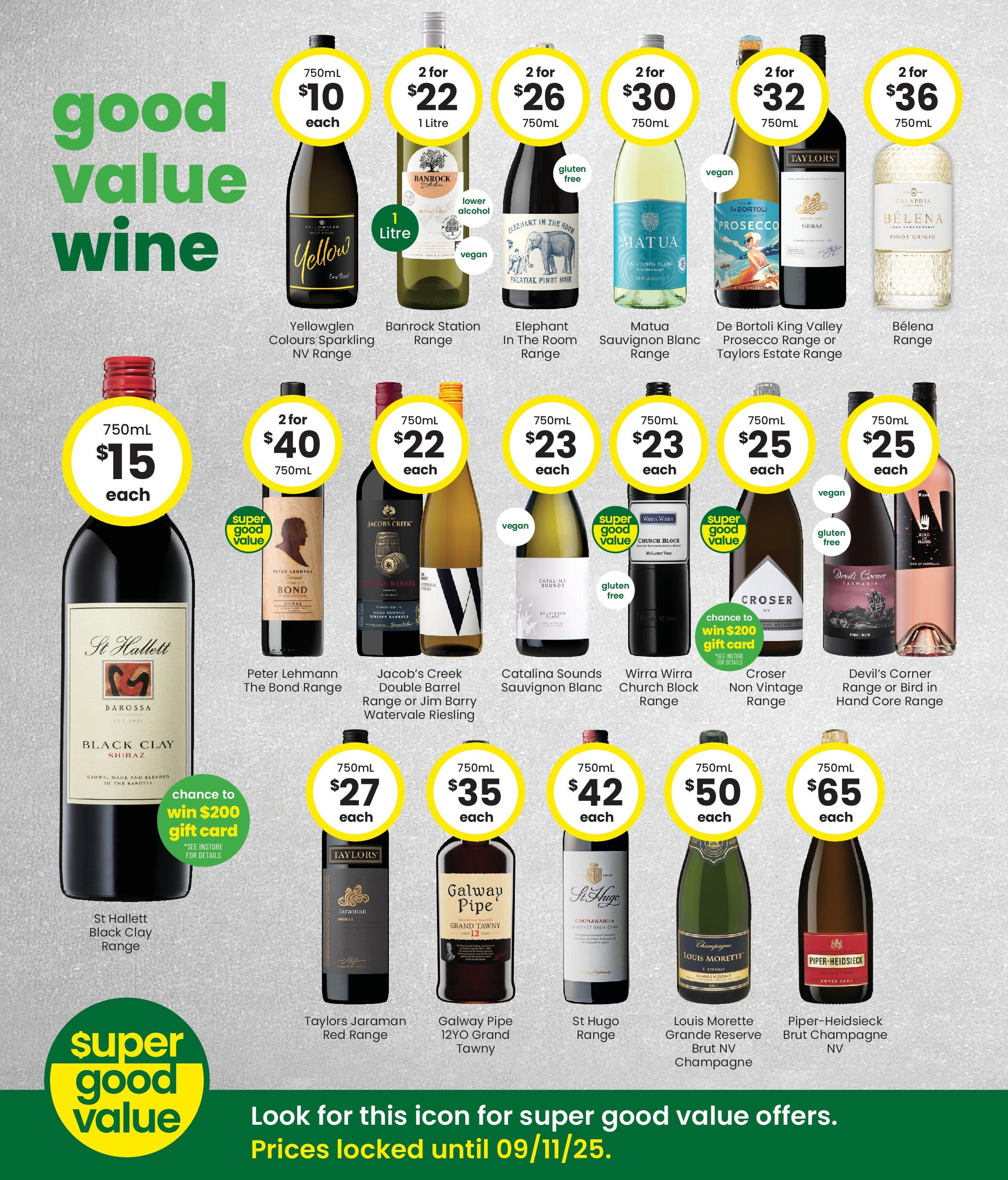 The Bottle-O - Good Value Booze, For Good Value Fans. 15/09 - 14/09/2025 > weekly / monthly specials | Page: 6 | Products: Wine, Clay