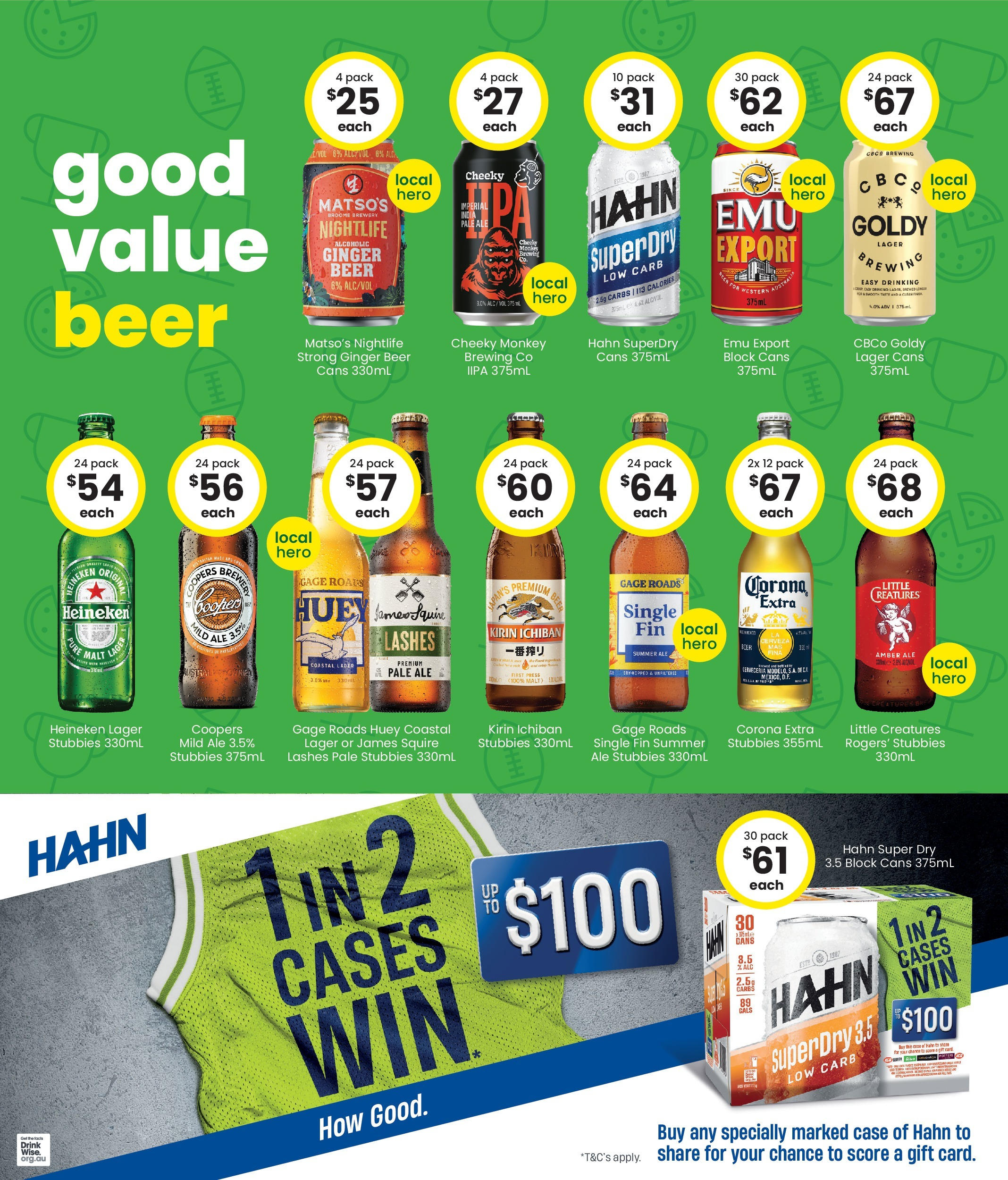 The Bottle-O - Good Value Booze, For Good Value Fans. 15/09 - 14/09/2025 > weekly / monthly specials | Page: 3 | Products: Ginger, Beer, Case, Press