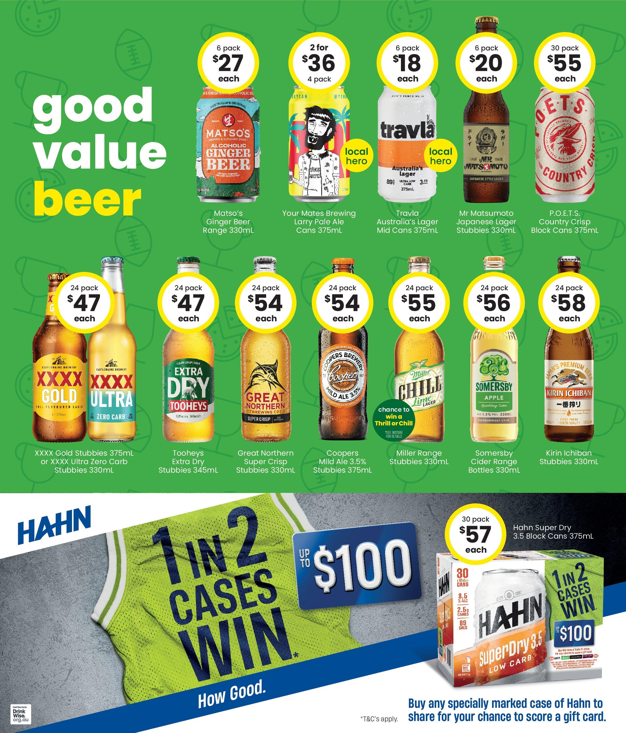 The Bottle-O - Good Value Booze, For Good Value Fans. 15/09 - 14/09/2025 > weekly / monthly specials | Page: 3 | Products: Ginger, Beer, Lime, Press