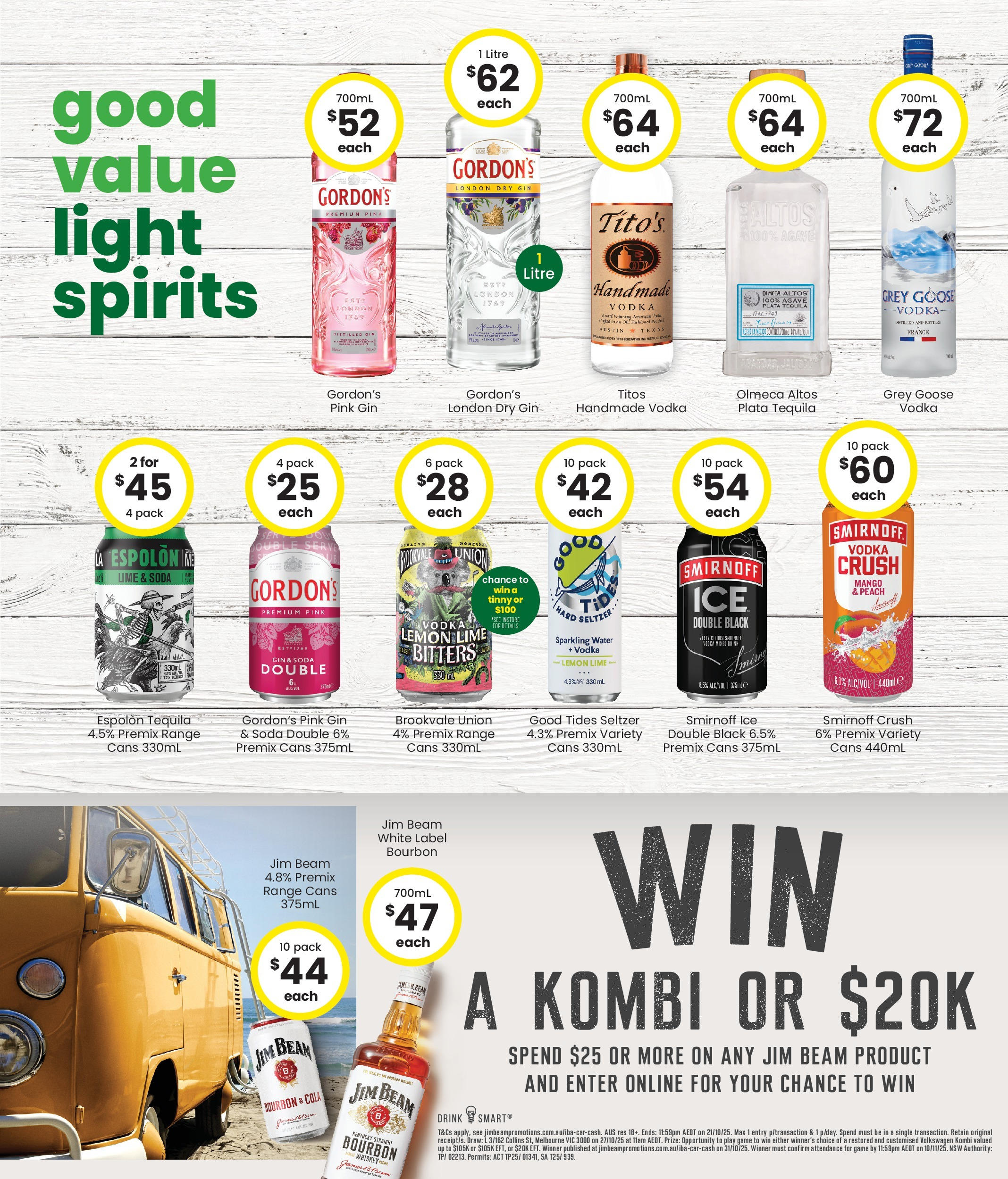The Bottle-O - Good Value Booze, For Good Value Fans. 15/09 - 14/09/2025 > weekly / monthly specials | Page: 5 | Products: Handmade, Vodka, Water, Peach