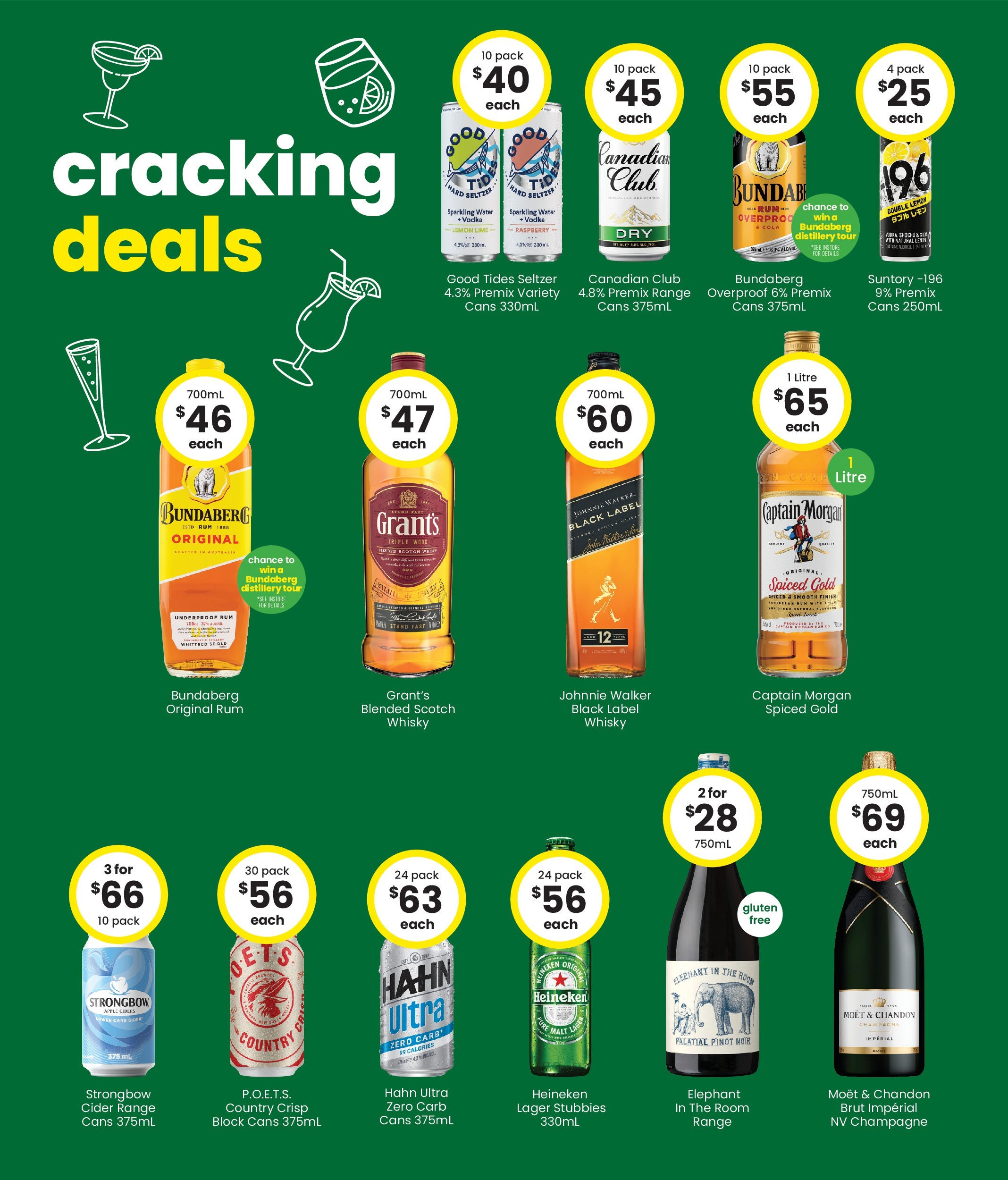 The Bottle-O - Good Value Booze, For Good Value Fans. 15/09 - 14/09/2025 > weekly / monthly specials | Page: 2 | Products: Rum, Water, Lemon, Lime