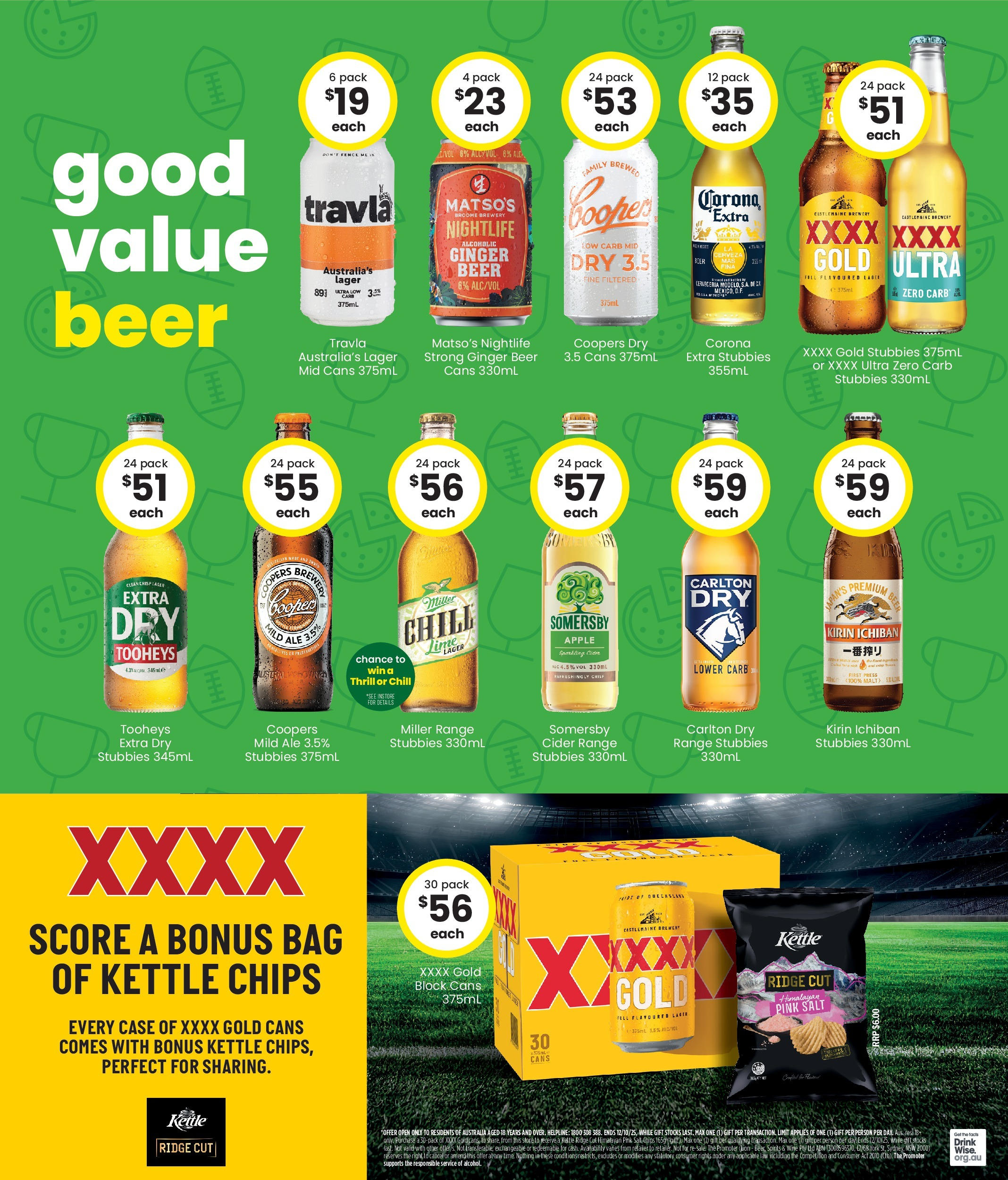 The Bottle-O - Good Value Booze, For Good Value Fans. 15/09 - 14/09/2025 > weekly / monthly specials | Page: 3 | Products: Ginger, Beer, Case, Kettle
