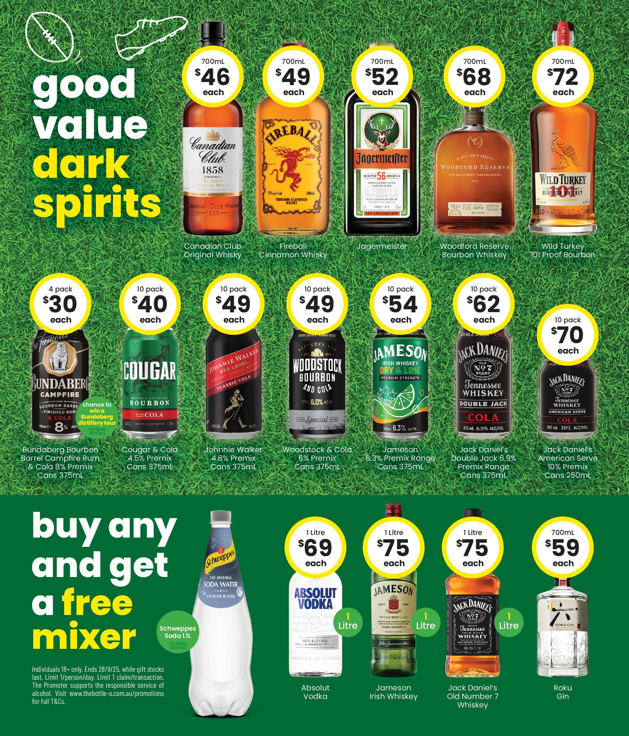 The Bottle-O - Good Value Booze, For Good Value Fans. 15/09 - 14/09/2025 > weekly / monthly specials | Page: 4 | Products: Bourbon, Gin, Whiskey, Water