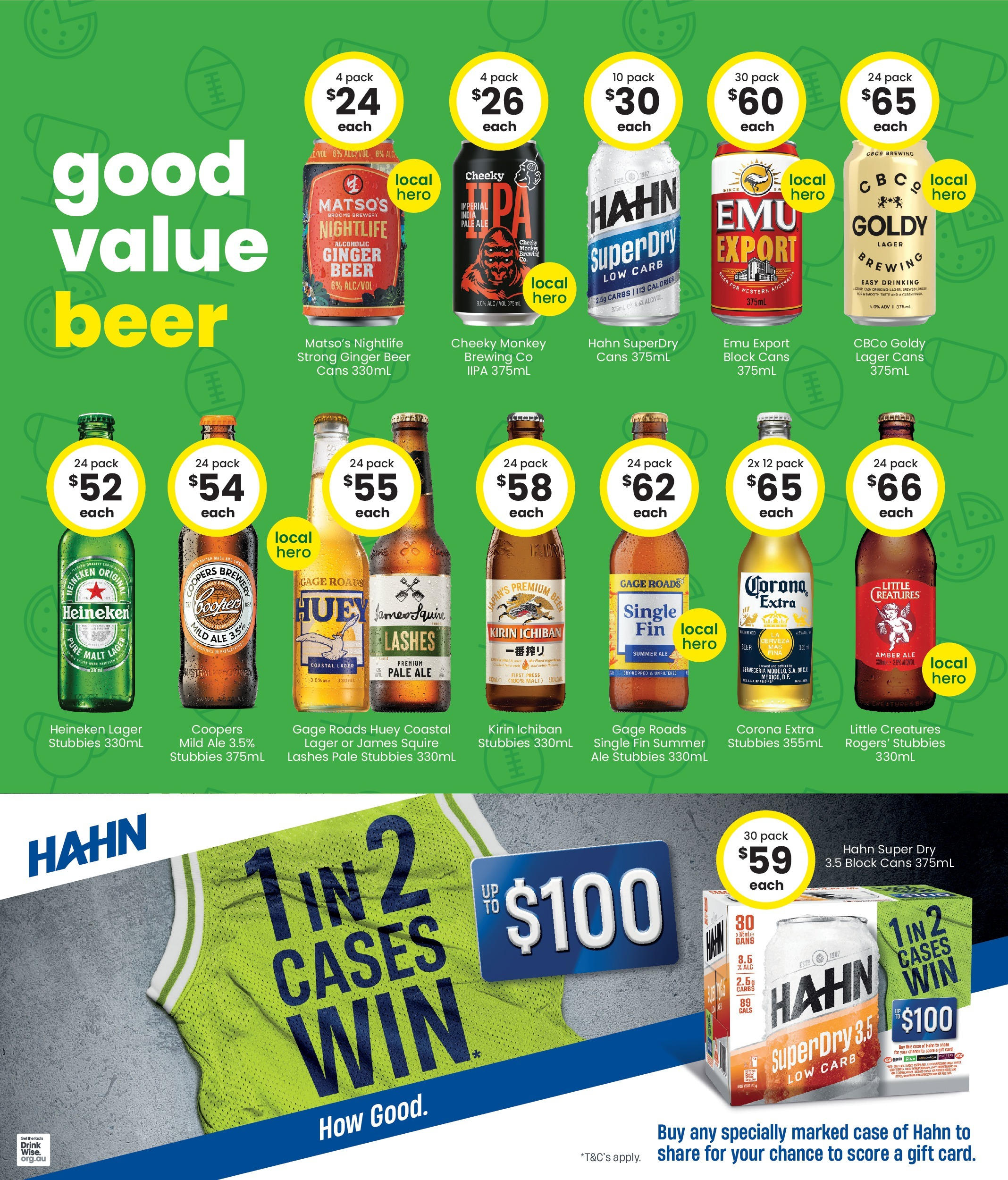 The Bottle-O - Good Value Booze, For Good Value Fans. 15/09 - 14/09/2025 > weekly / monthly specials | Page: 3 | Products: Ginger, Beer, Case, Press