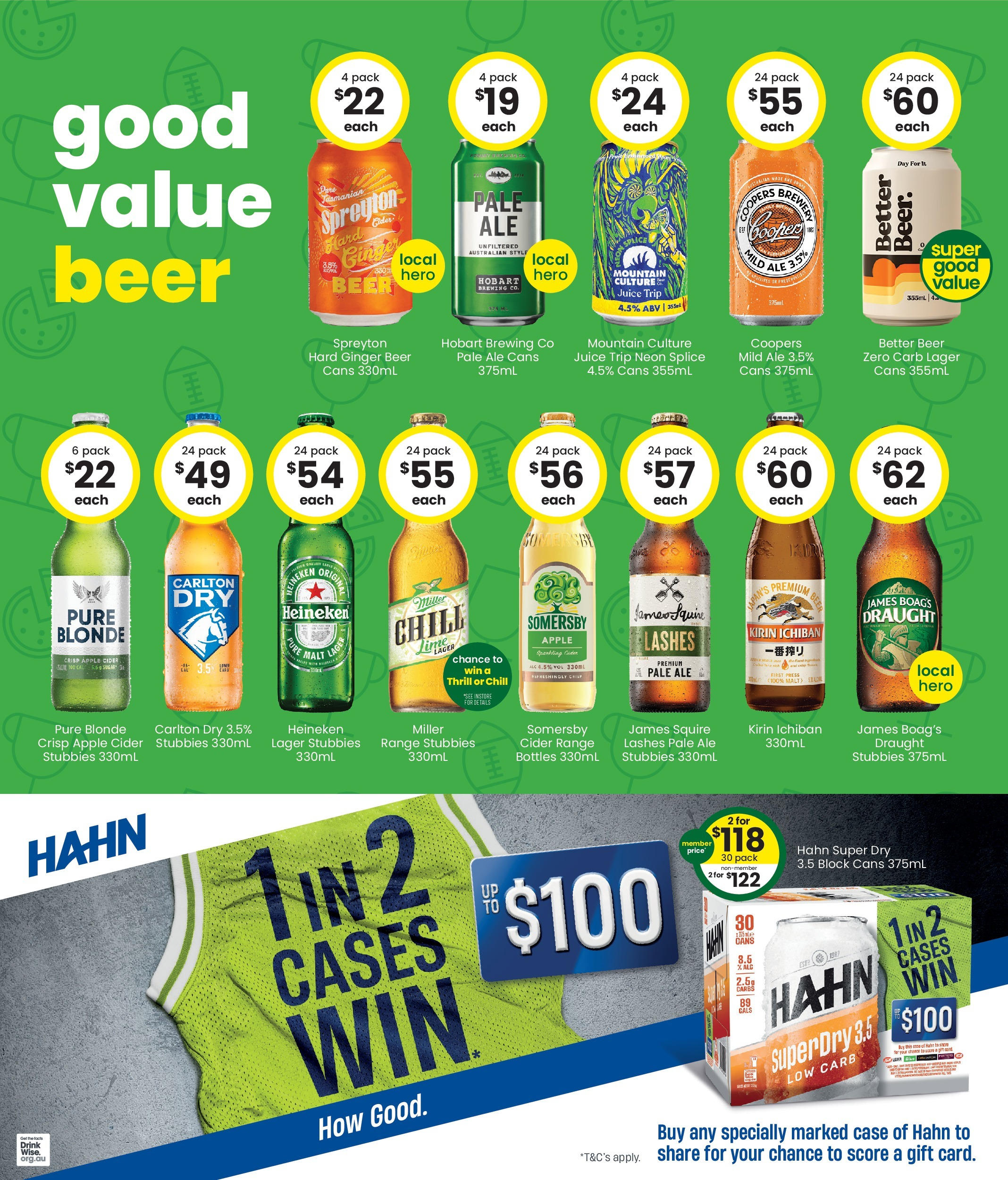 The Bottle-O - Good Value Booze, For Good Value Fans. 15/09 - 14/09/2025 > weekly / monthly specials | Page: 4 | Products: Ginger, Beer, Case, Press