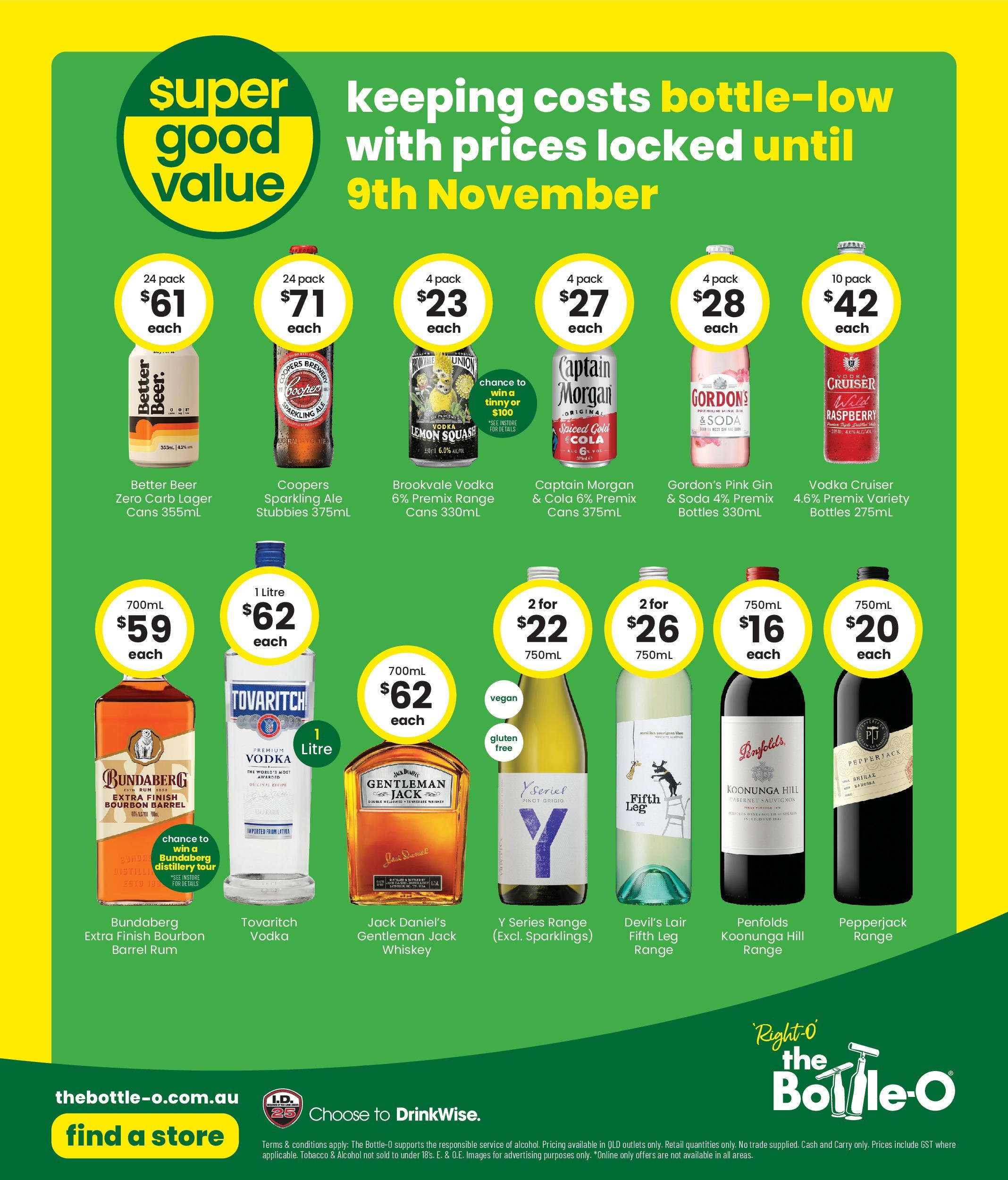 The Bottle-O - Good Value Booze, For Good Value Fans. 15/09 - 14/09/2025 > weekly / monthly specials | Page: 8 | Products: Gin, Vodka, Whiskey, Rum