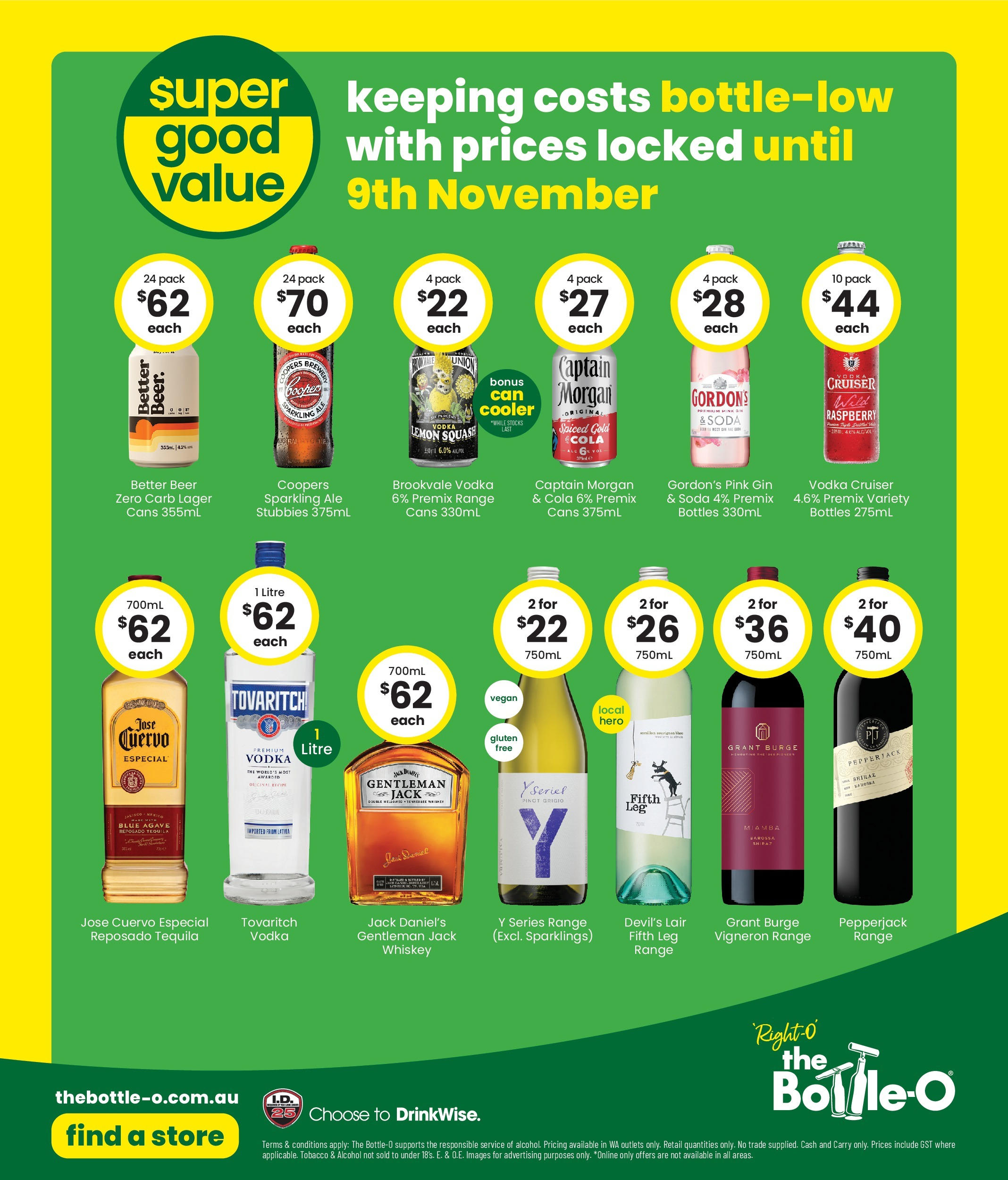The Bottle-O - Good Value Booze, For Good Value Fans. 15/09 - 14/09/2025 > weekly / monthly specials | Page: 8 | Products: Beer, Gin, Squash, Raspberry