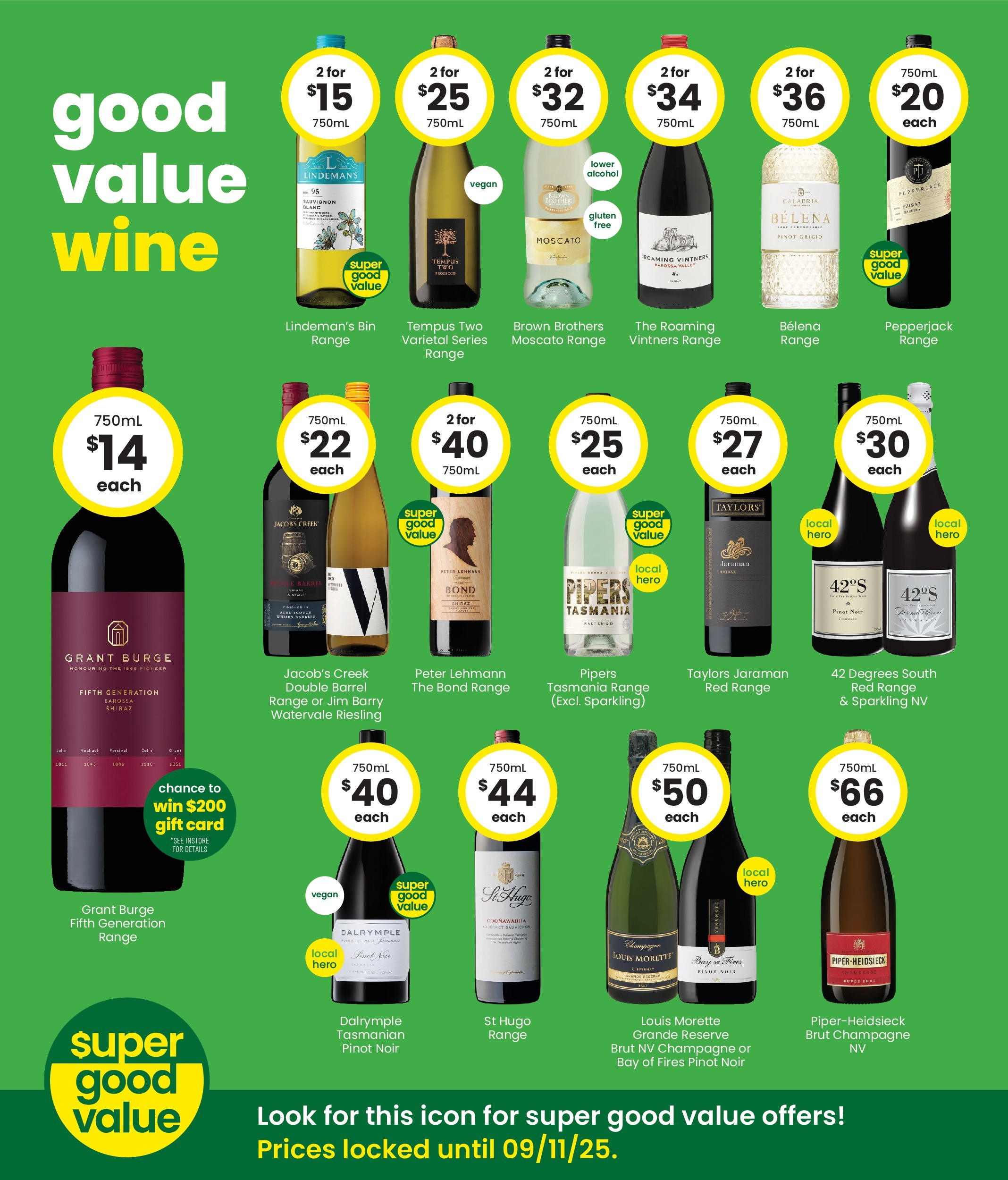 The Bottle-O - Good Value Booze, For Good Value Fans. 15/09 - 14/09/2025 > weekly / monthly specials | Page: 7 | Products: Wine