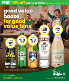 Preview of The Bottle-O - Good Value Booze, For Good Value Fans. 15/09 - valid from 14.09.2025