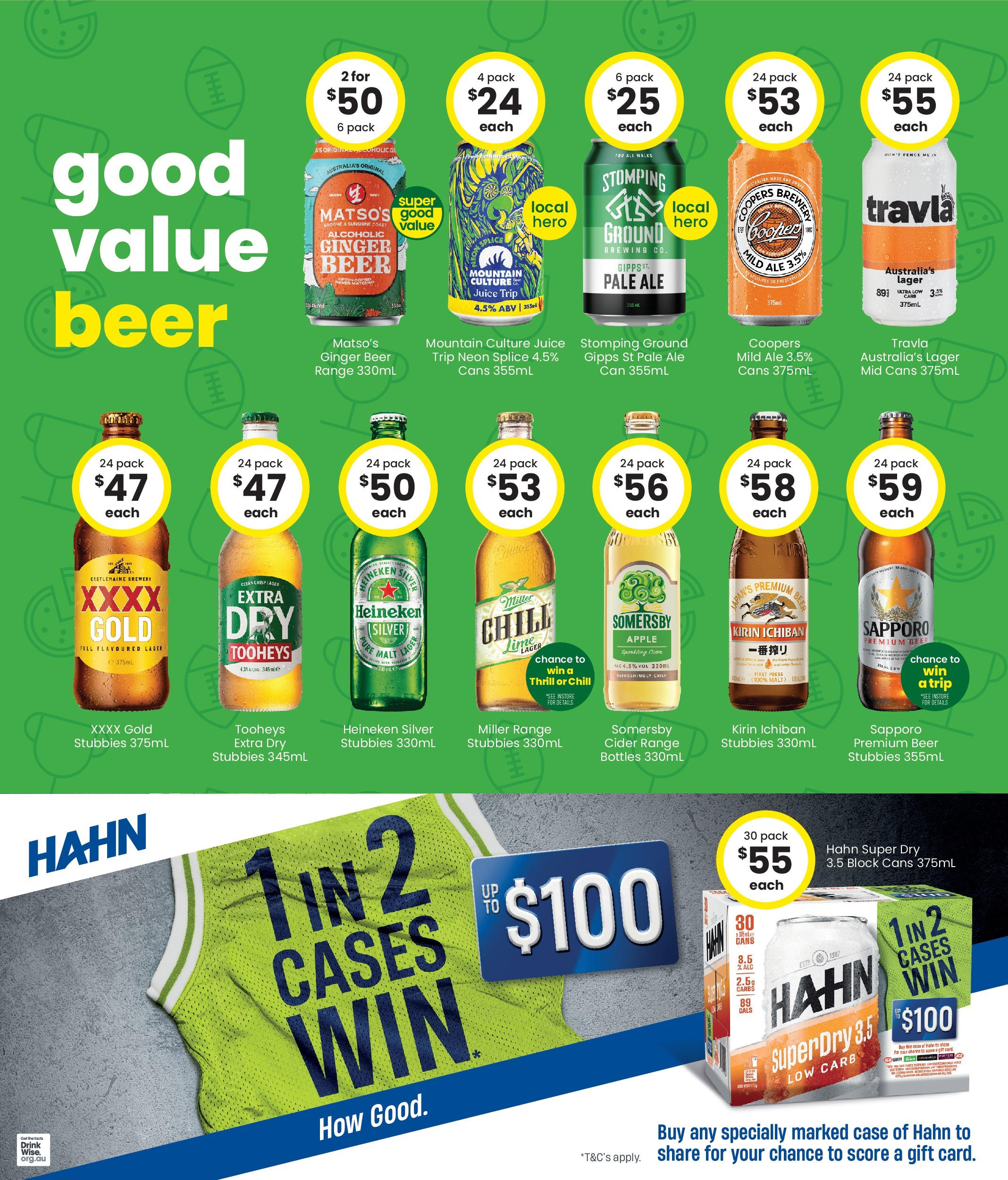 The Bottle-O - Good Value Booze, For Good Value Fans. 15/09 - 14/09/2025 > weekly / monthly specials | Page: 3 | Products: Fence, Ginger, Beer, Case
