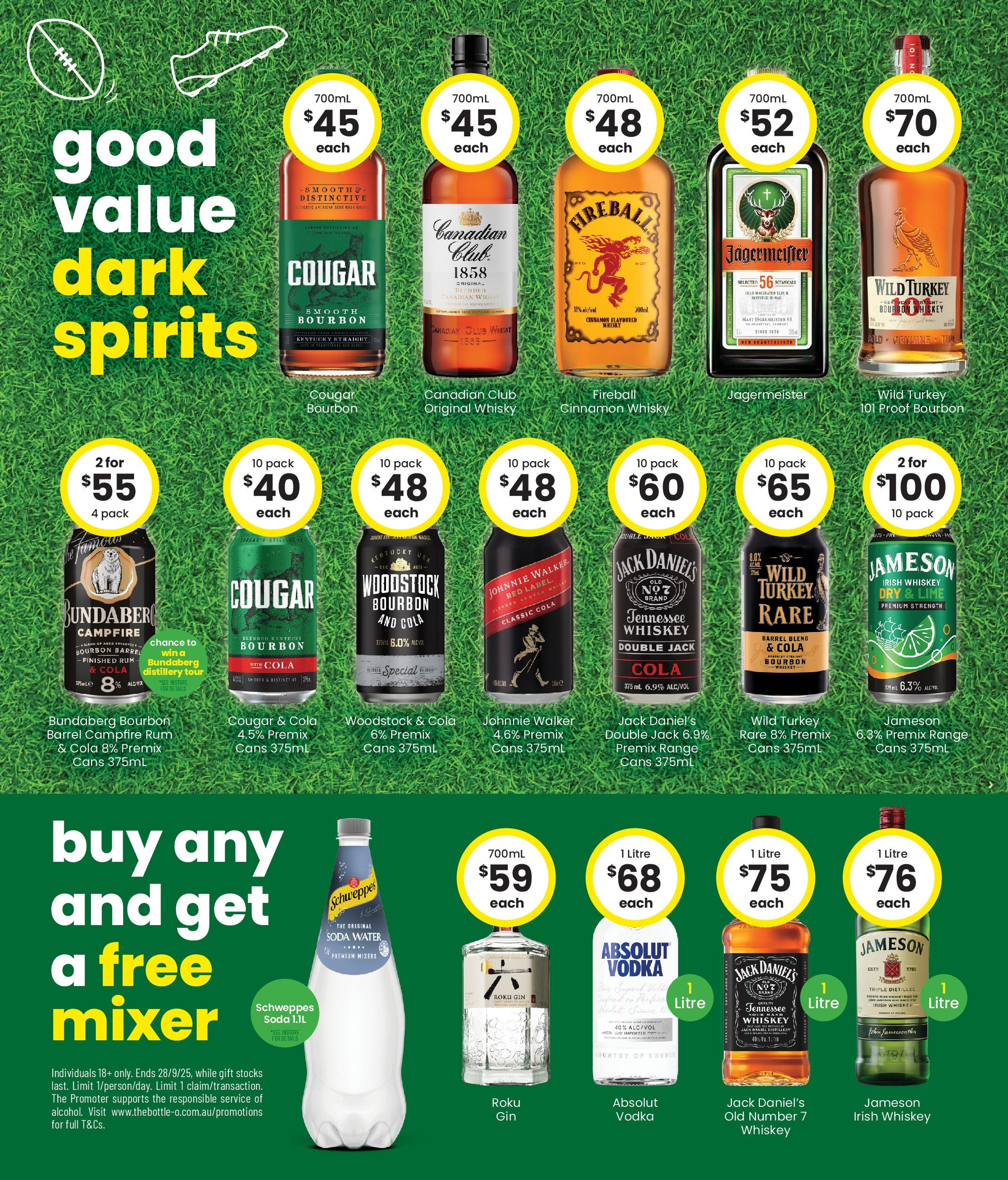 The Bottle-O - Good Value Booze, For Good Value Fans. 15/09 - 14/09/2025 > weekly / monthly specials | Page: 4 | Products: Whiskey, Rum, Water, Turkey