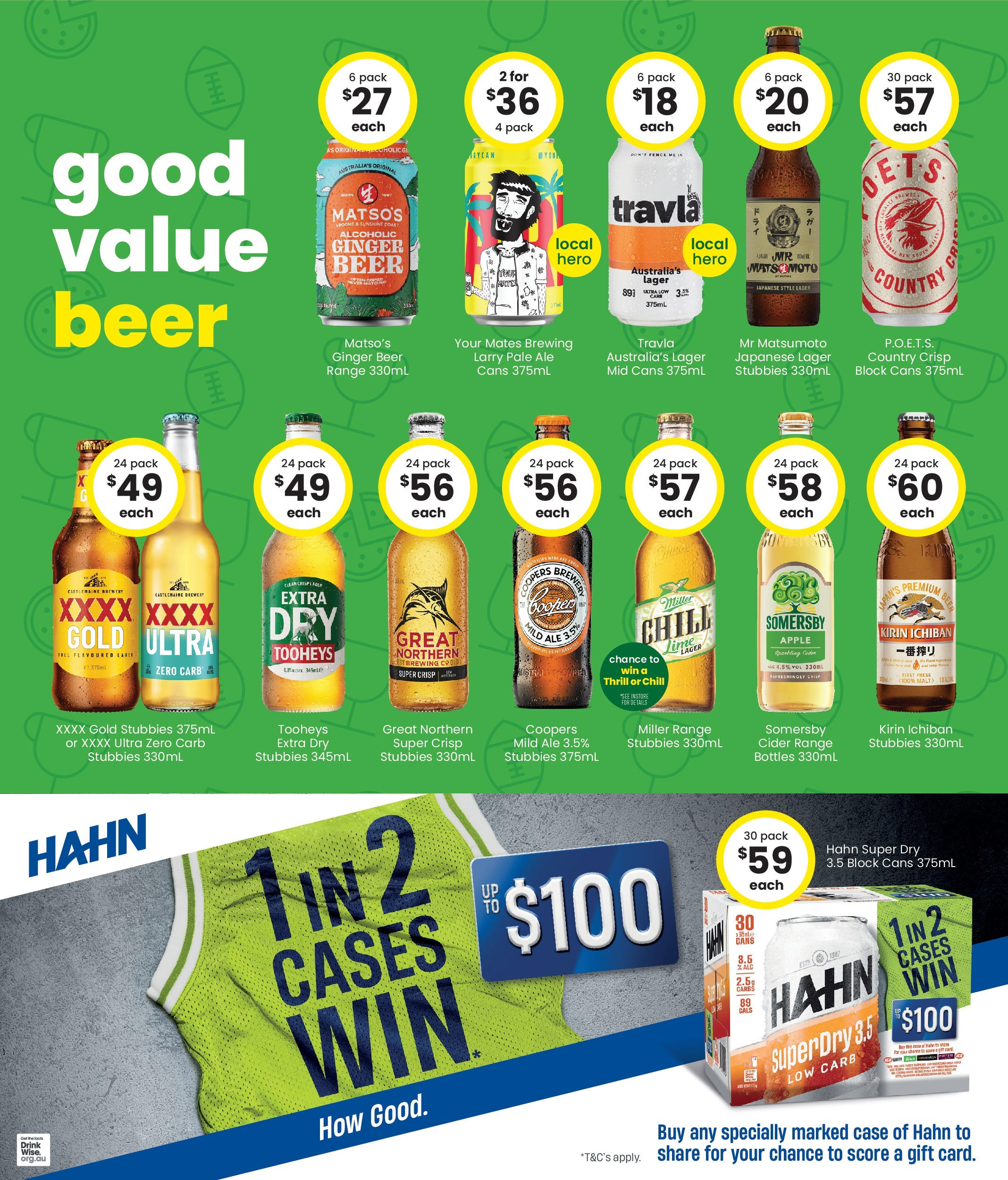 The Bottle-O - Good Value Booze, For Good Value Fans. 15/09 - 14/09/2025 > weekly / monthly specials | Page: 3 | Products: Fence, Ginger, Beer, Press